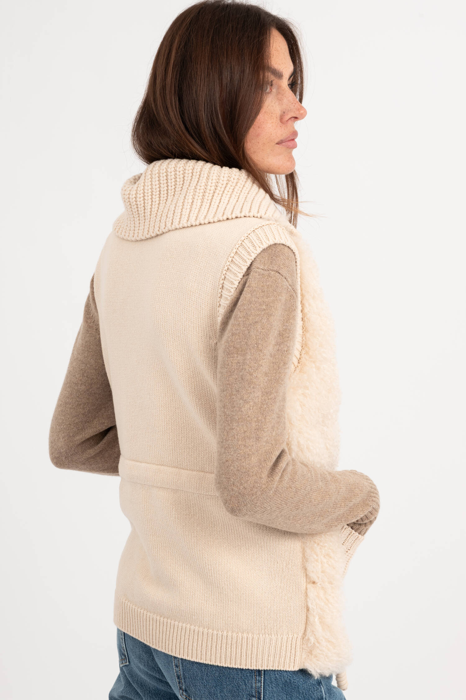 Daunengilet in Beige Daunengilet in Beige