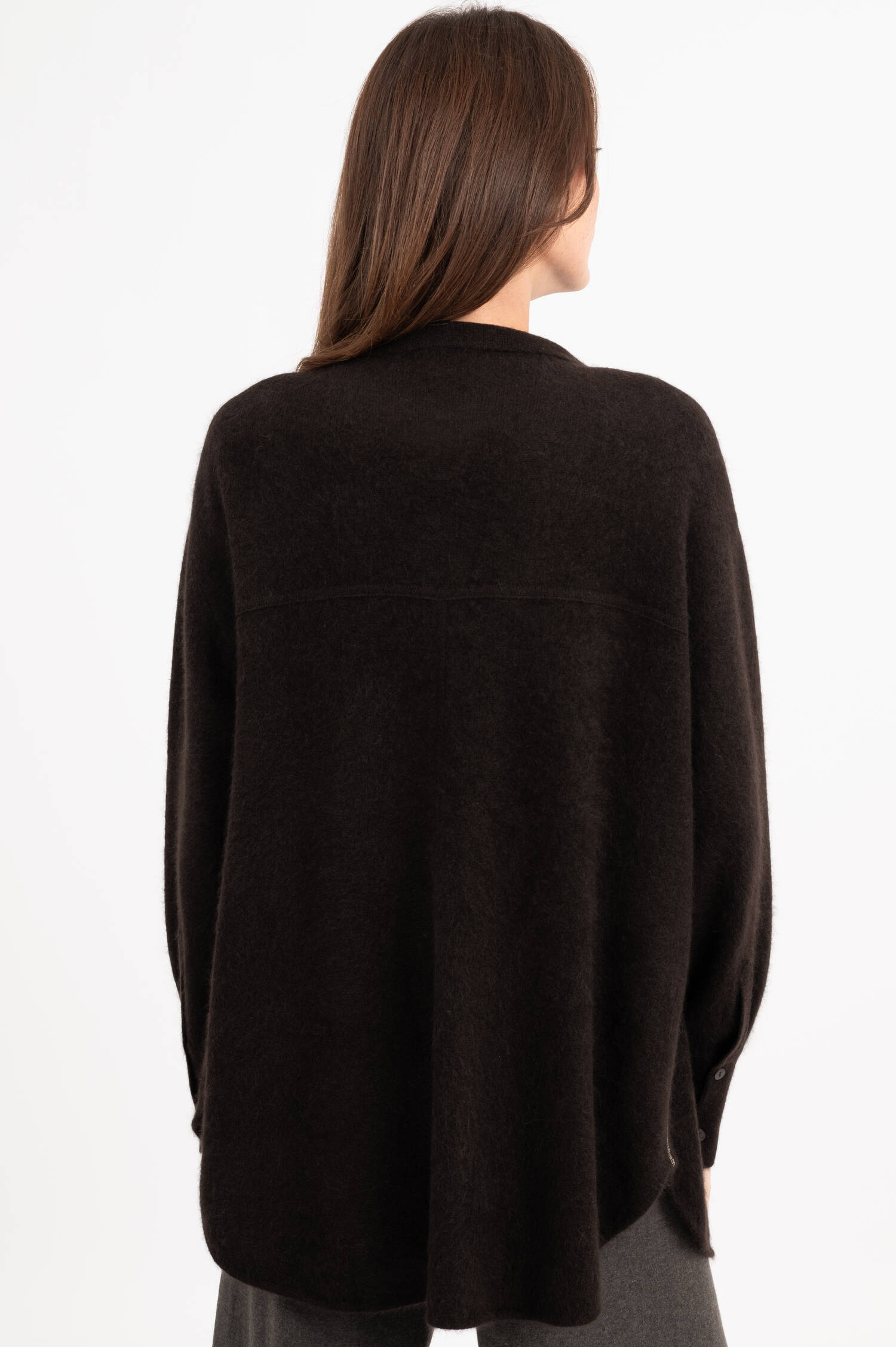 Strickhemd aus Cashmere in Braun Strickhemd aus Cashmere in Braun