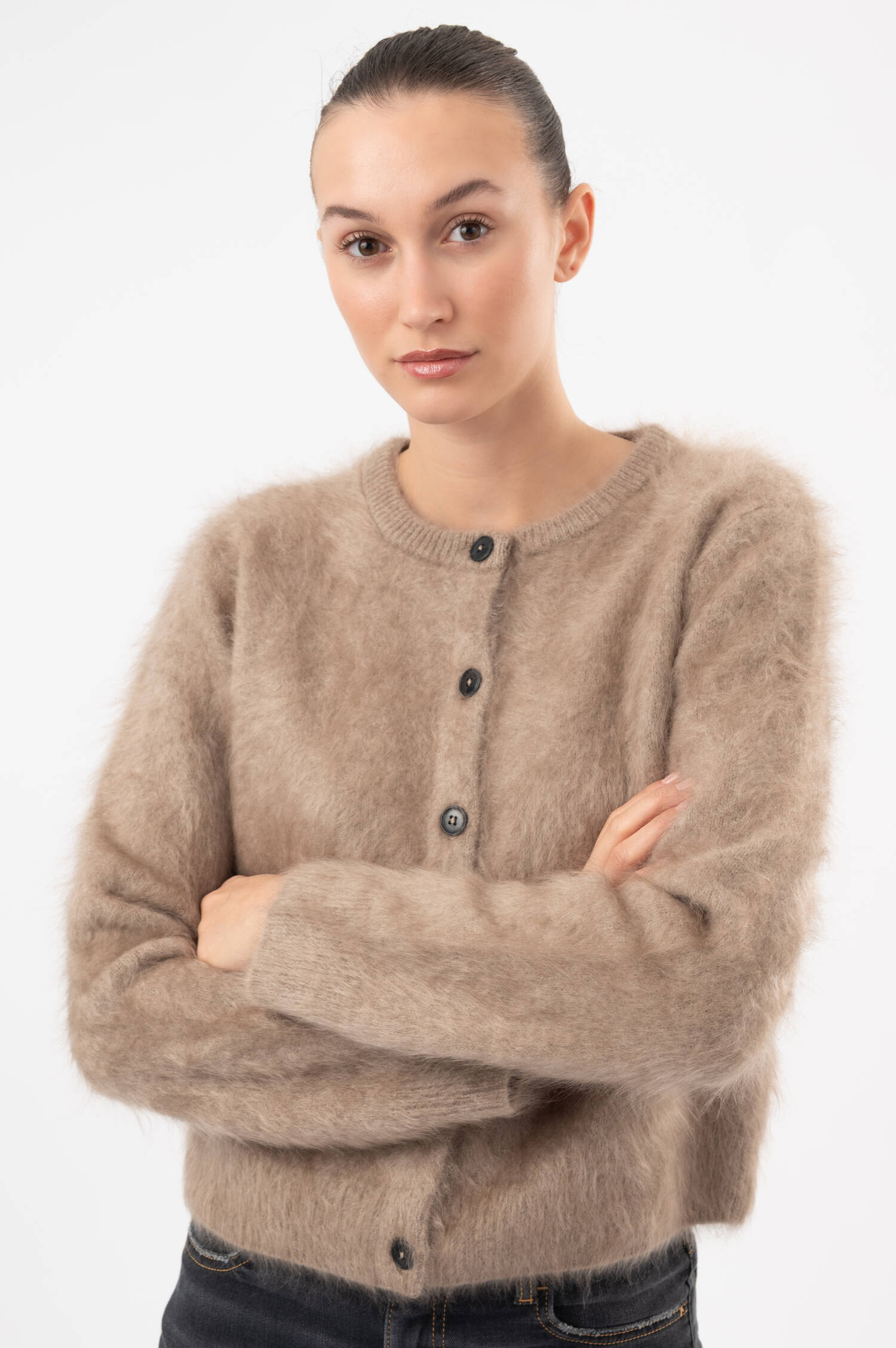 Cashmere-Cardigan in Beige Cashmere-Cardigan in Beige