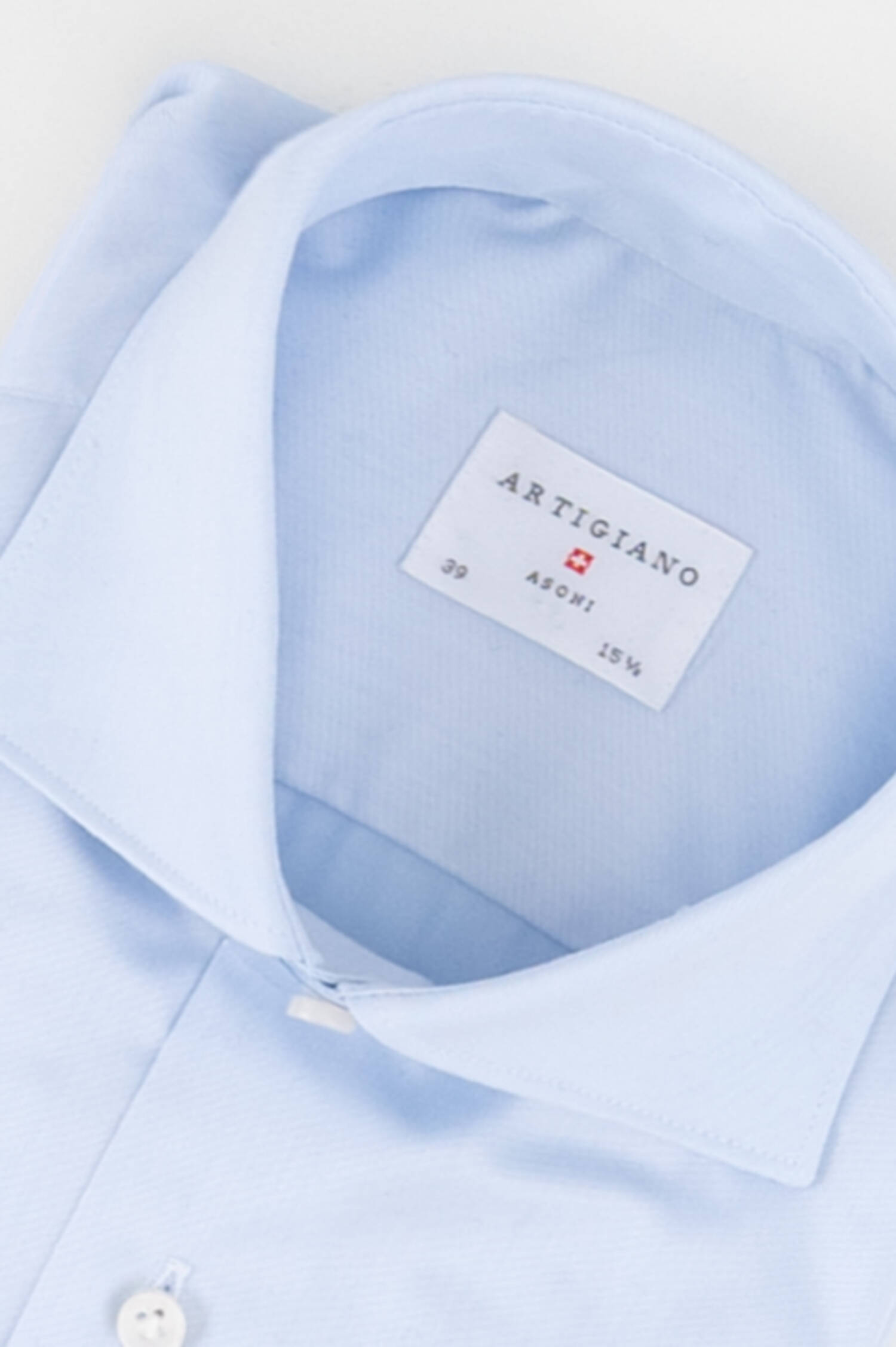 Hemd aus Baumwoll-Twill in Blau