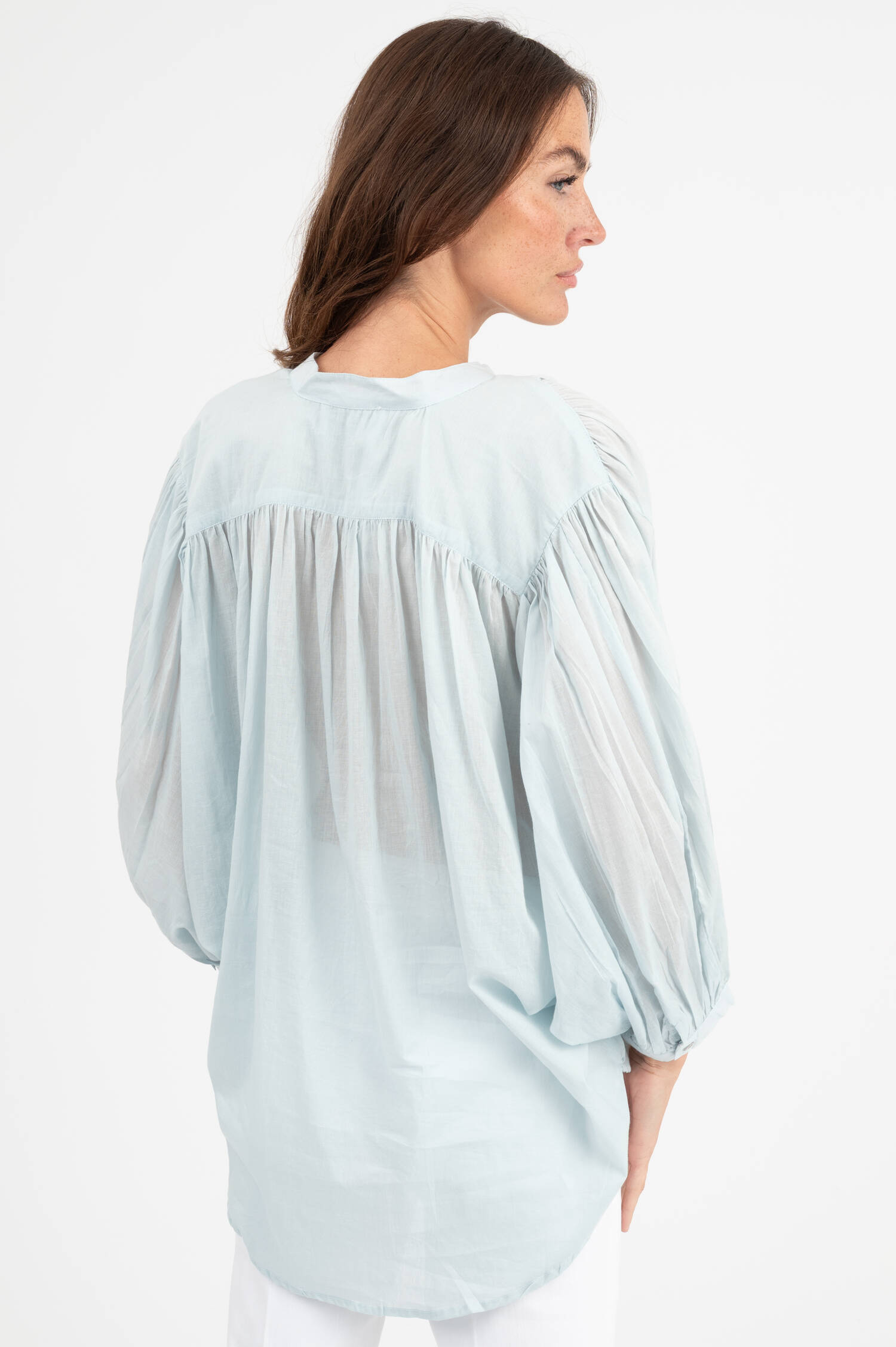Bluse BALLOON in Hellblau