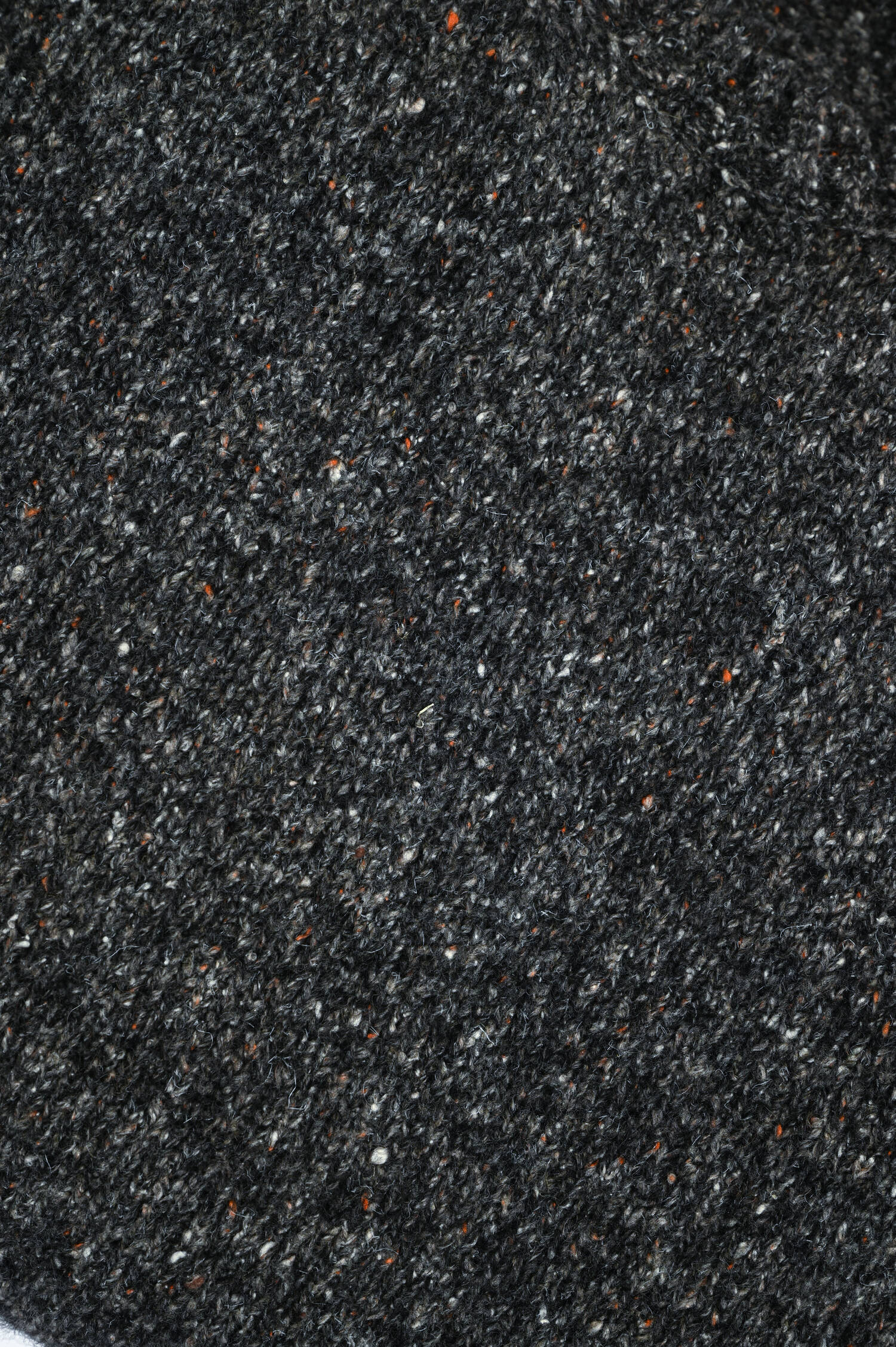 Strickpullover aus Alpaka-Mix in Grau/Weiß meliert