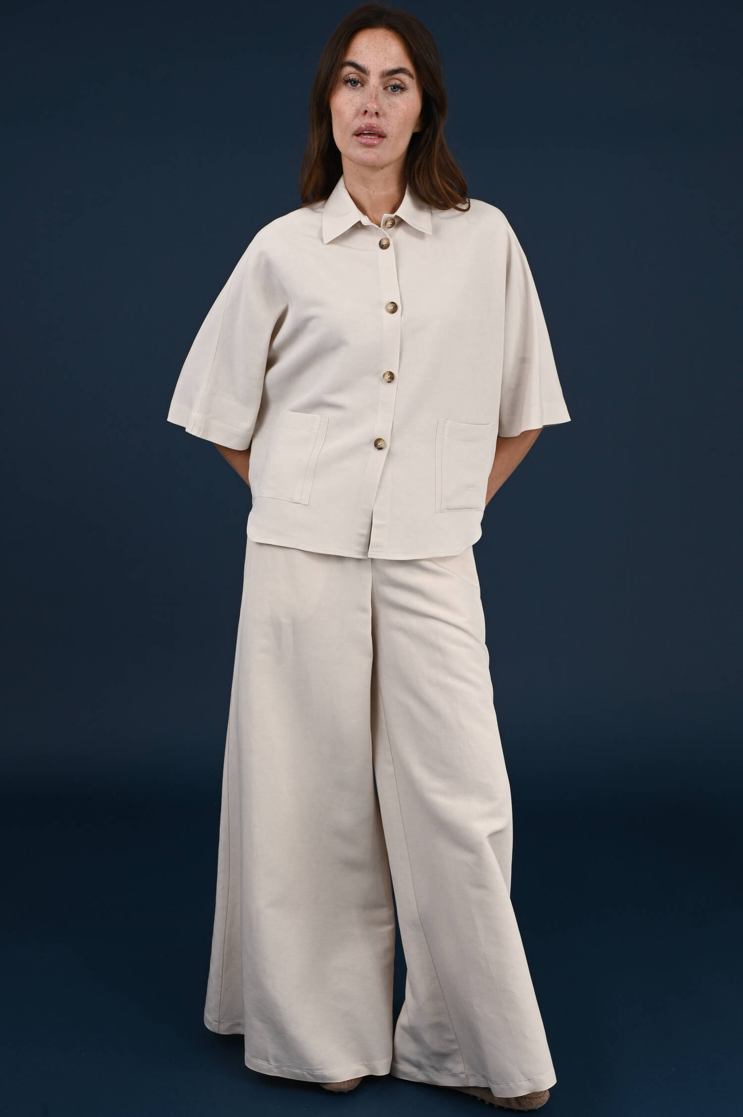 Boxy Bluse in Beige Boxy Bluse in Beige