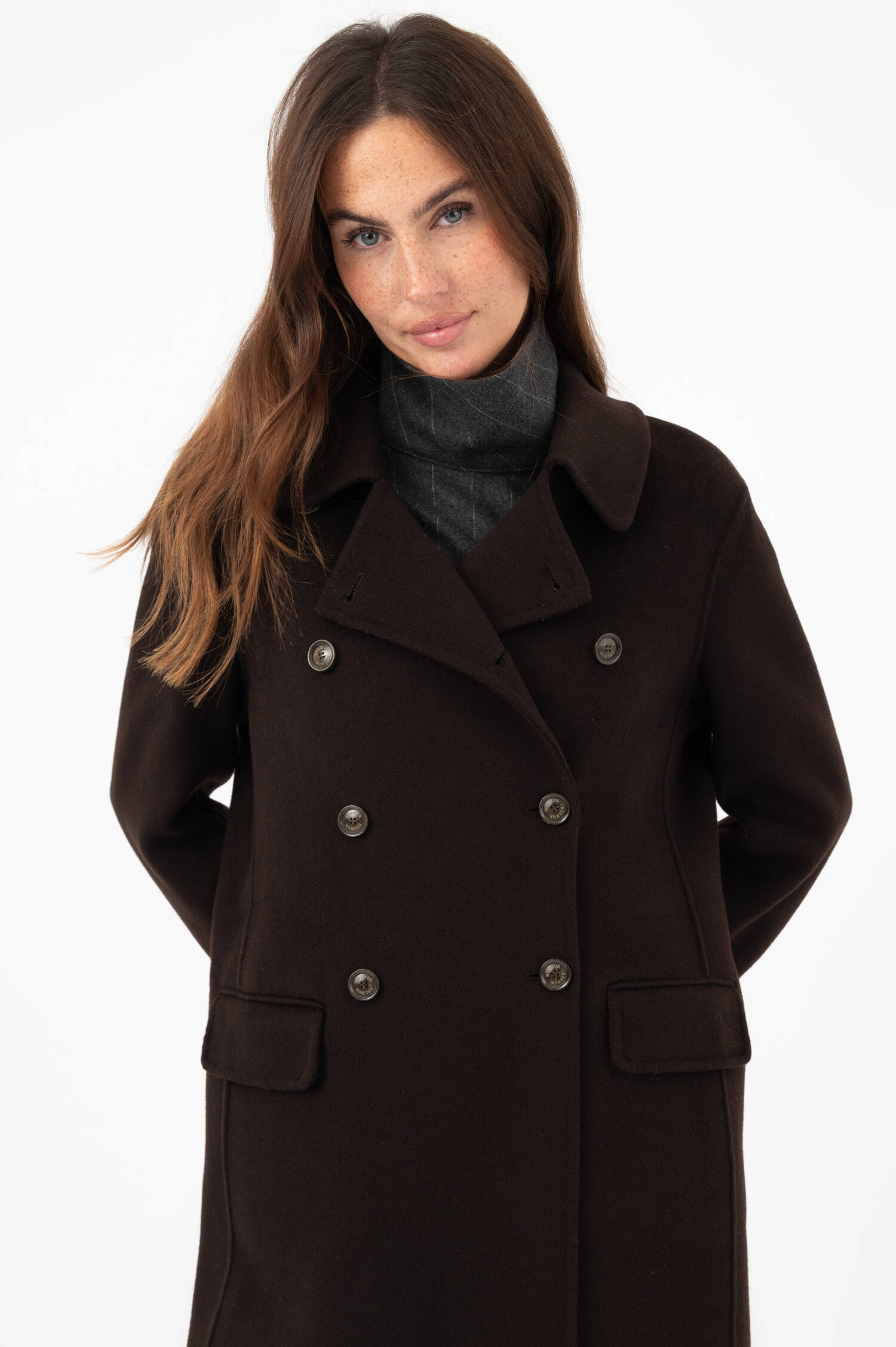 Woll-Cashmere-Mantel REGINA in Braun Woll-Cashmere-Mantel REGINA in Braun