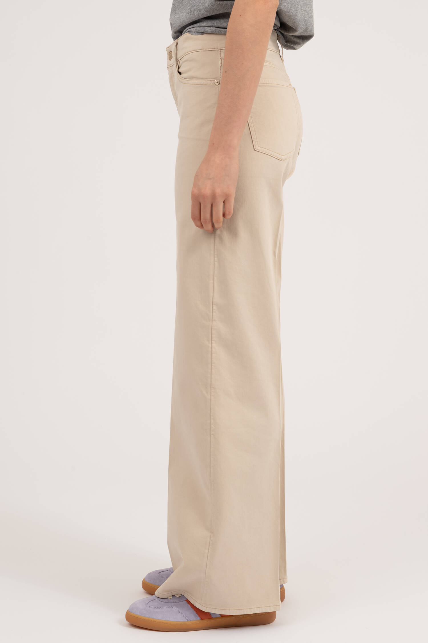 Jeans LOTTA aus Baumwolle in Creme