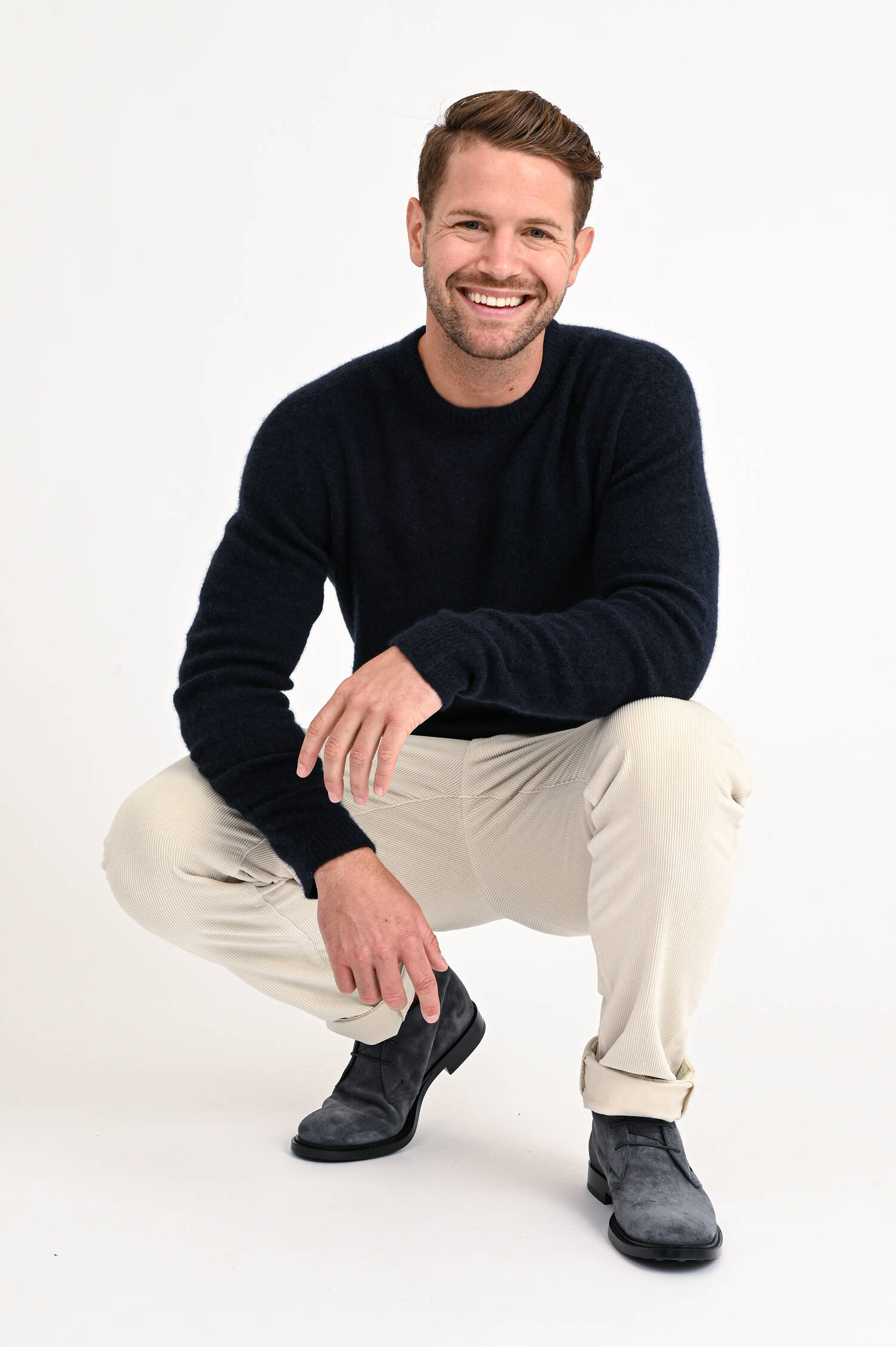 Pullover aus Cashmere in Navy Pullover aus Cashmere in Navy