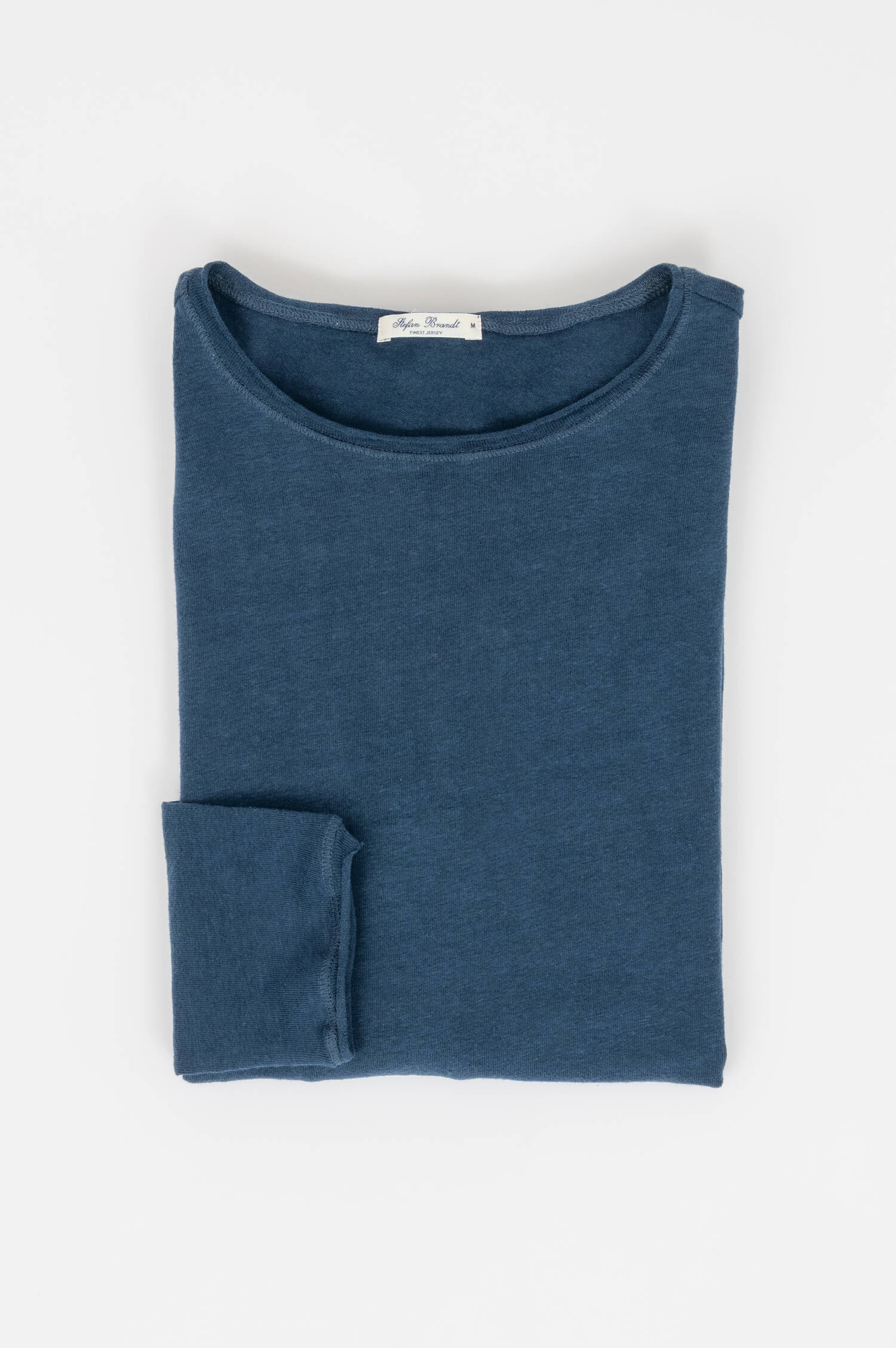 Leinen Langarmshirt LEONARD in Dunkelblau