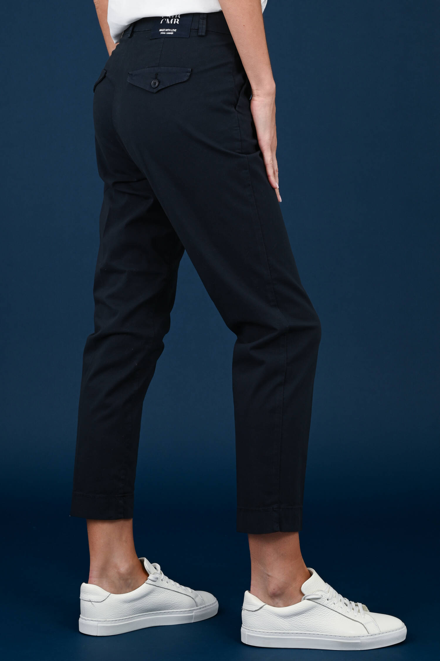 Gabardine-Hose KARINA in Dark Navy Gabardine-Hose KARINA in Dark Navy