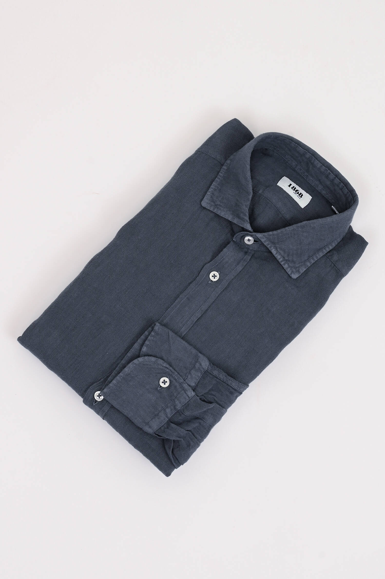 Leinenhemd in Anthrazit