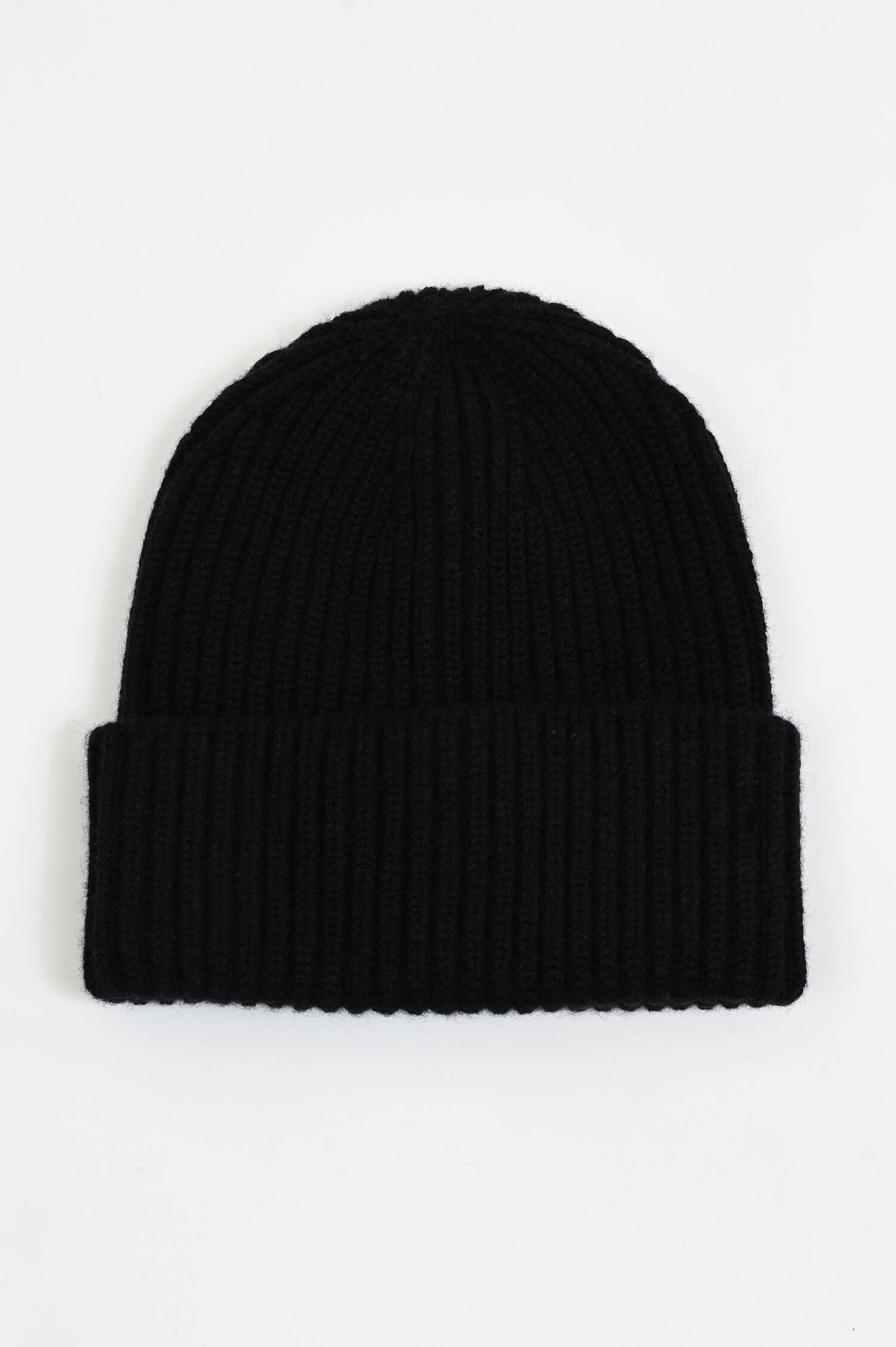 Midi-Mütze BARI aus Cashmere in Schwarz