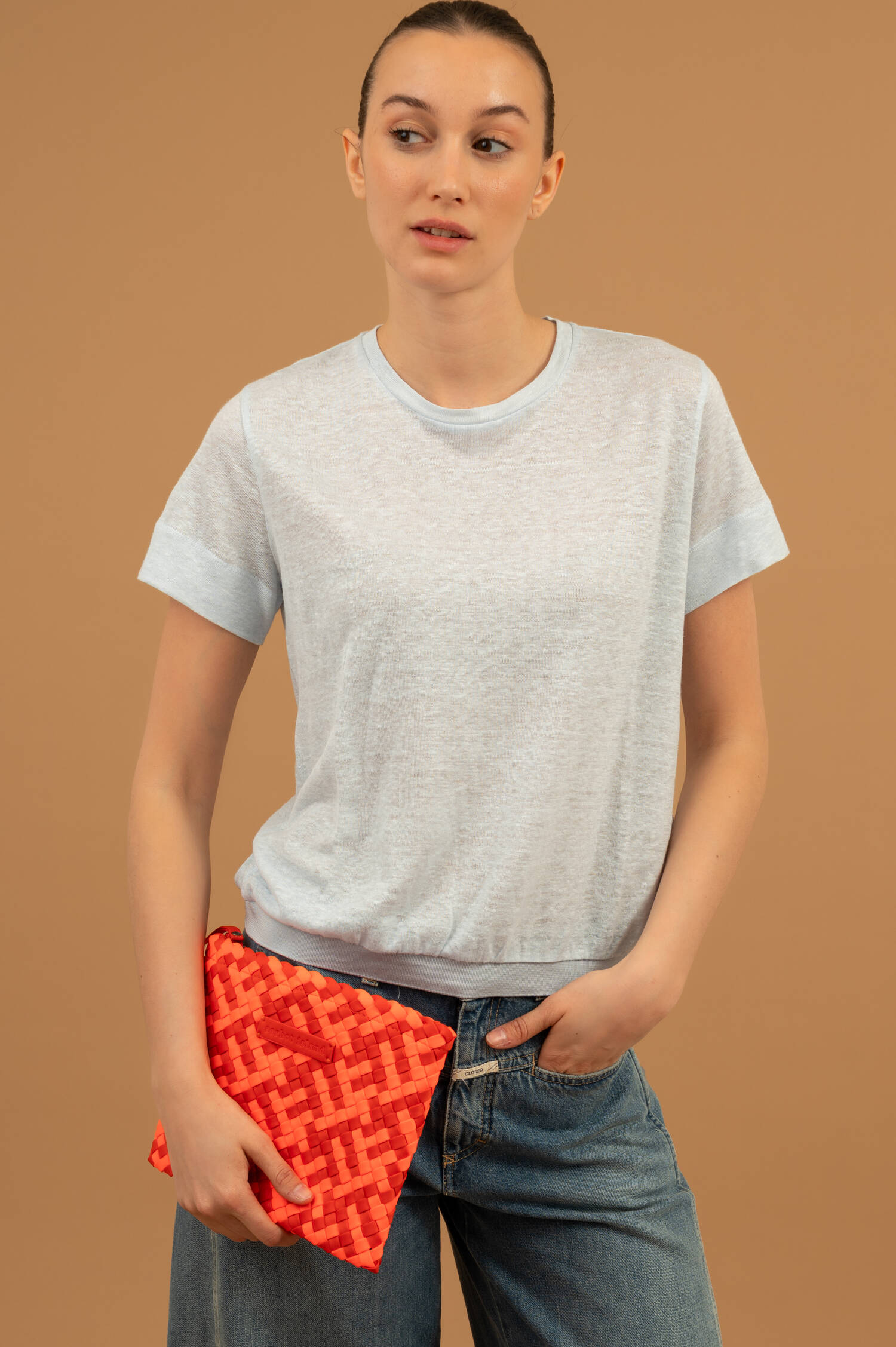 Neopren Clutch in Neonrot Neopren Clutch in Neonrot