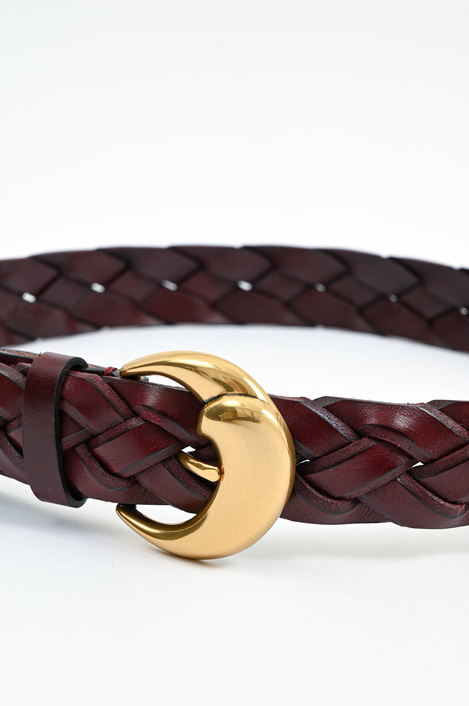 Geflochtener Gürtel in Oxenblood