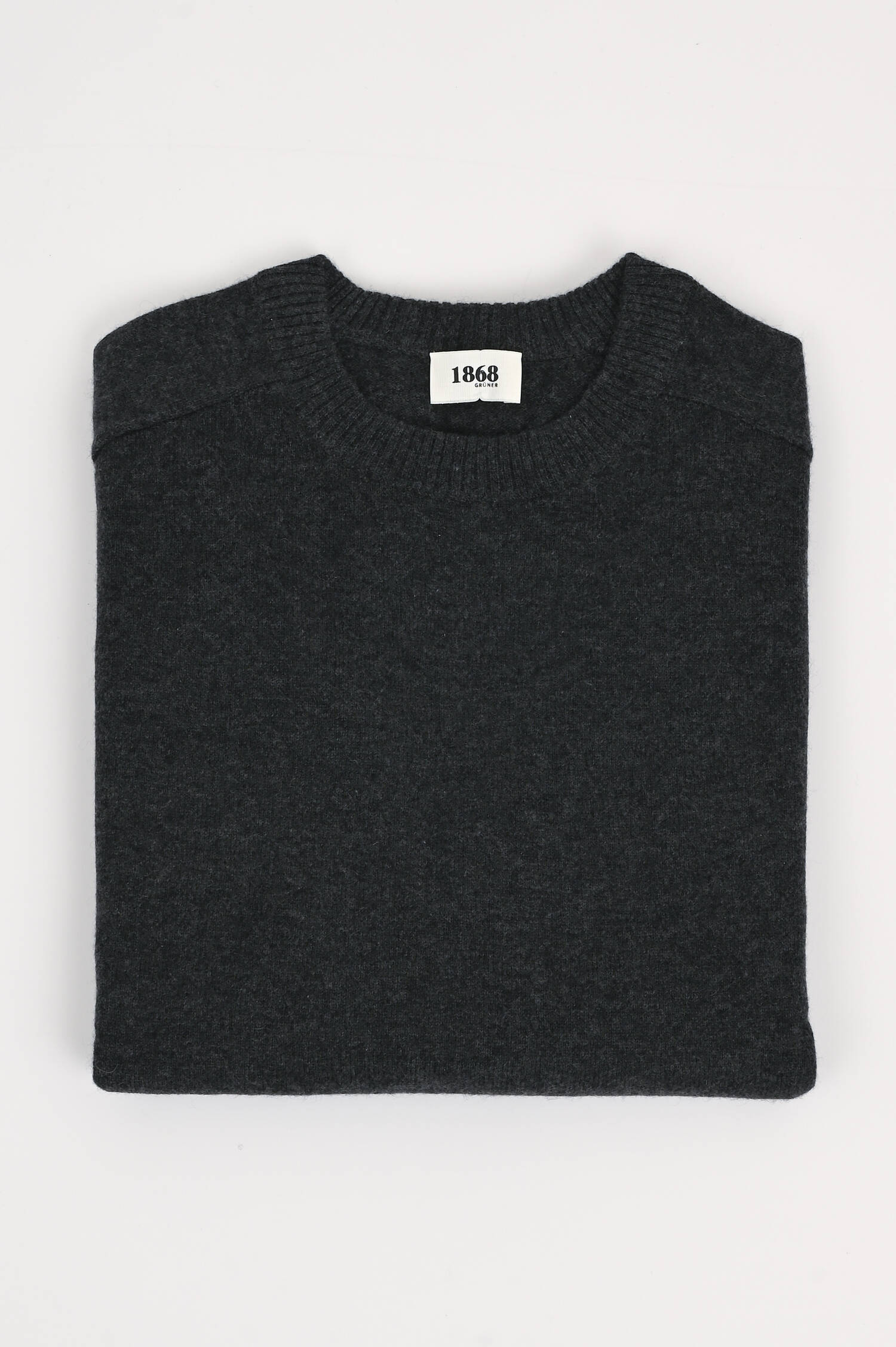 Cashmere Strickpullover in Anthrazit meliert