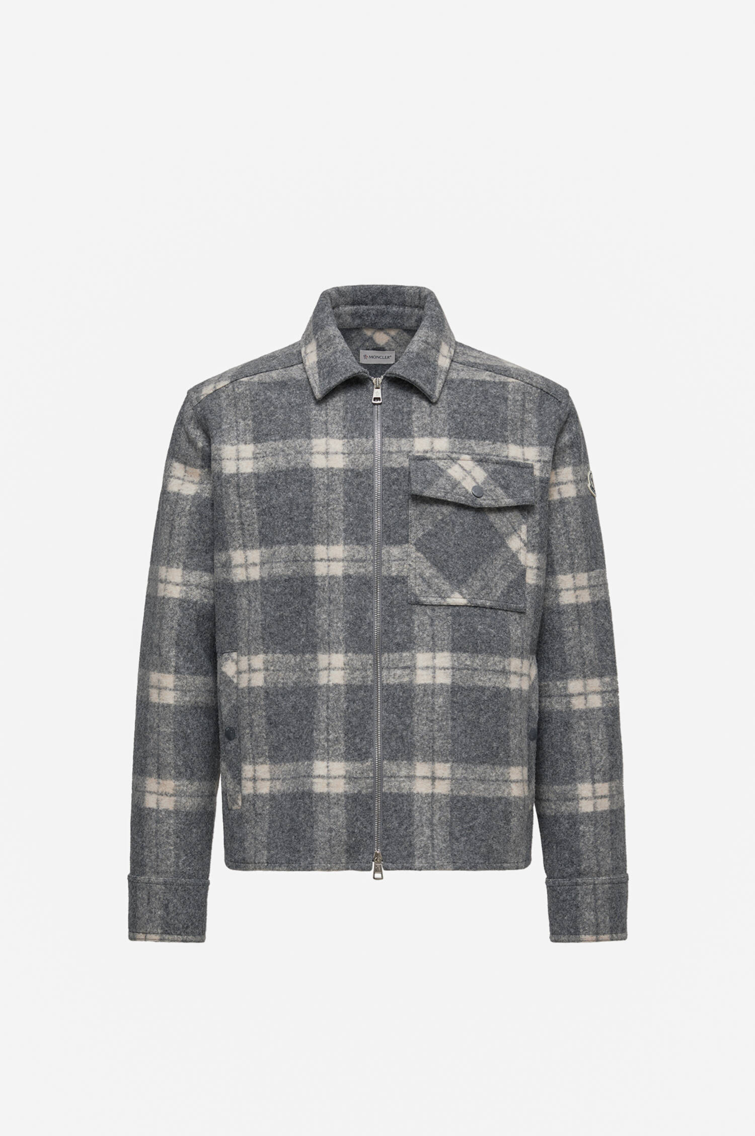 Karierte Jacke in Grau/Weiß Karierte Jacke in Grau/Weiß