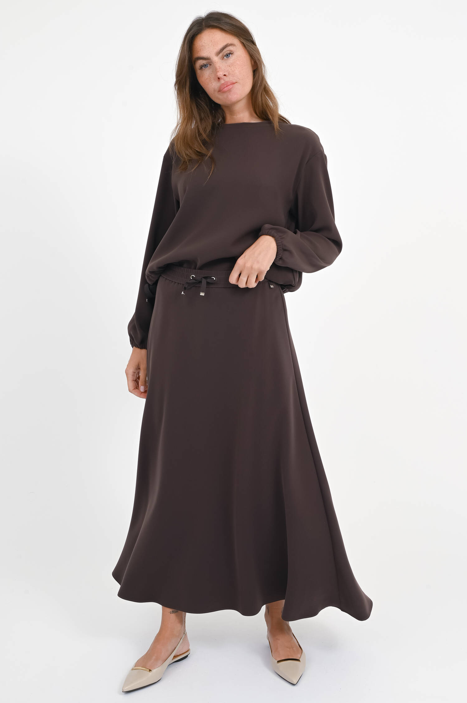 Maxi Rock in Marrone Maxi Rock in Marrone