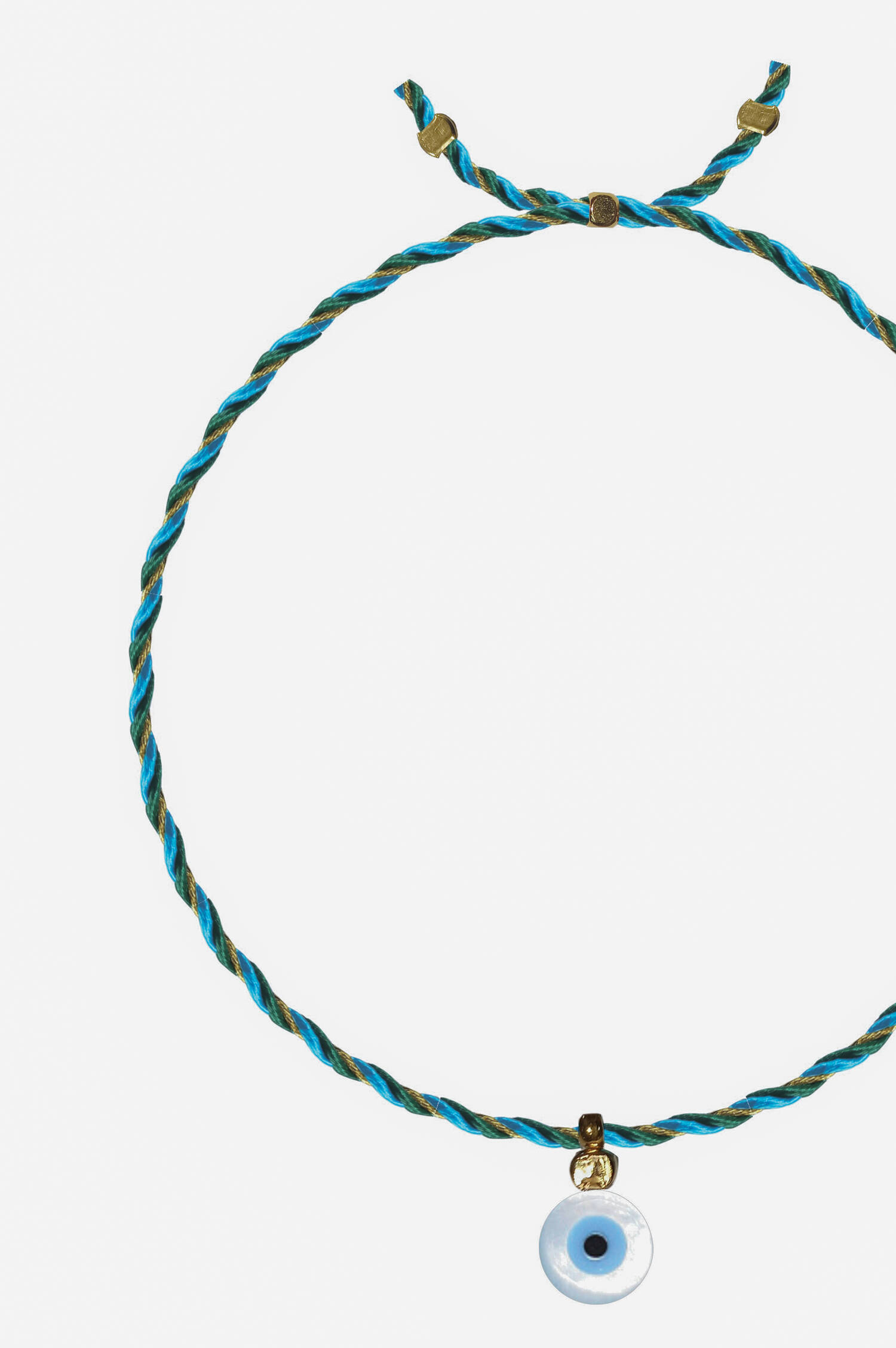 Armband mit EVIL EYE PERLE in Blau/Grün