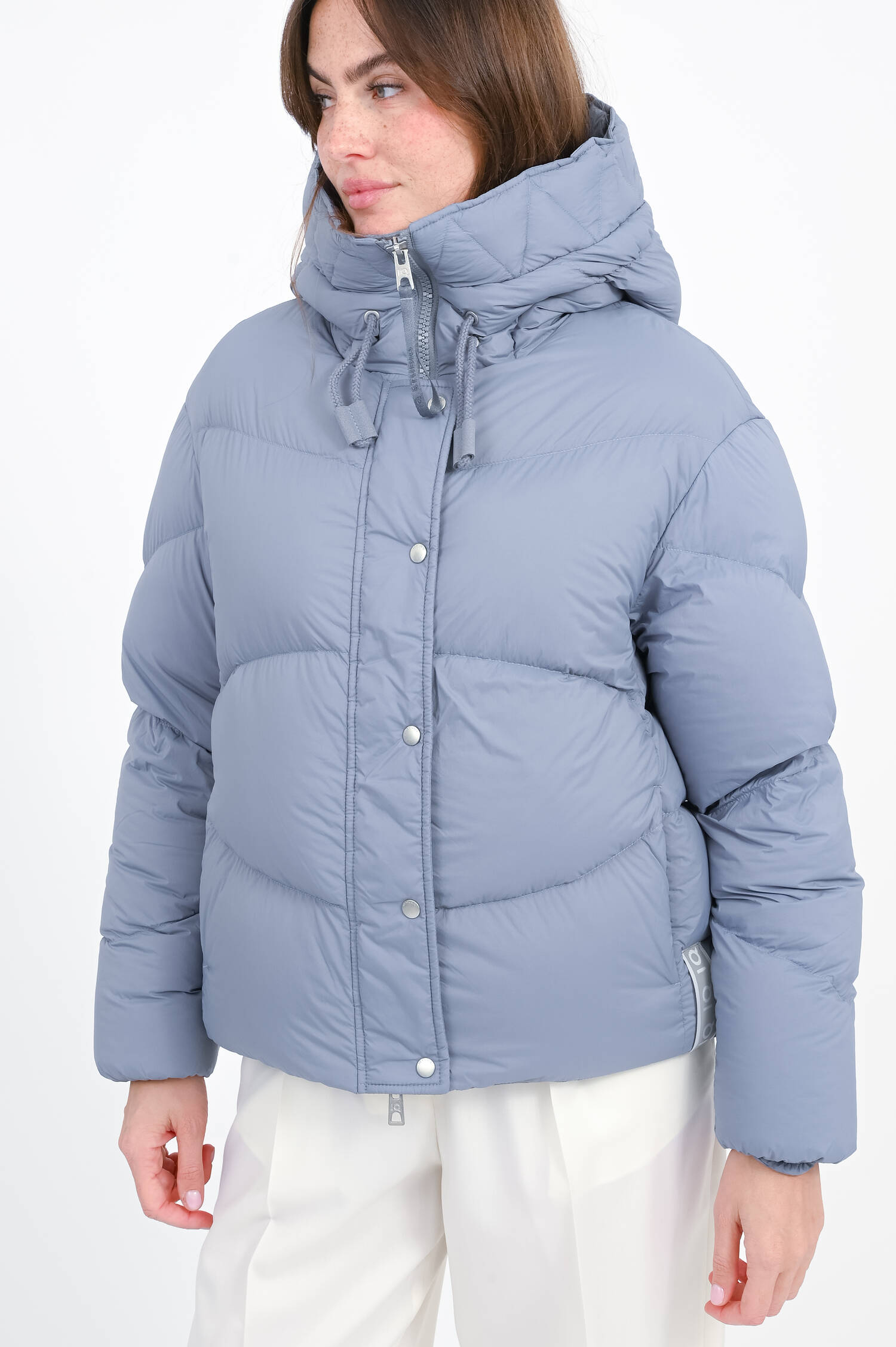 Steppjacke mit Daunenfüllung in Dusty Blue Steppjacke mit Daunenfüllung in Dusty Blue