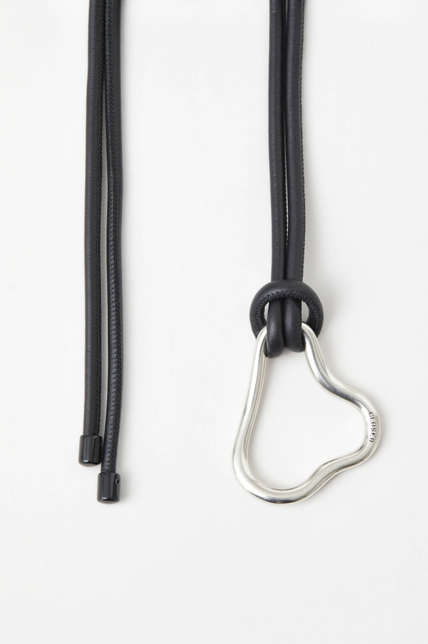 Ledergürtel zum Knoten in Schwarz