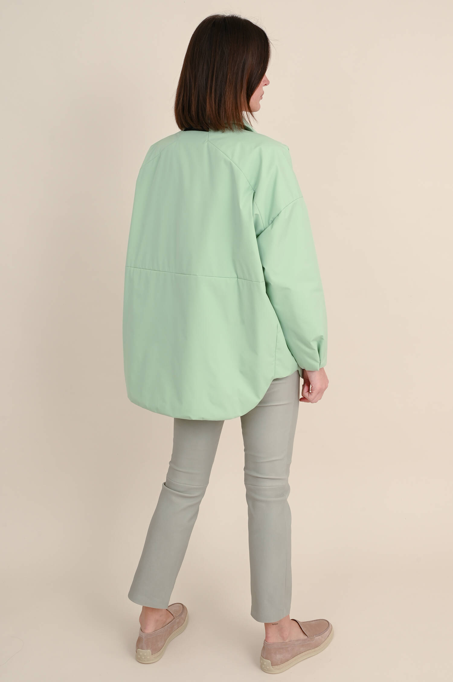 Oversized Windstopper in Mintgrün