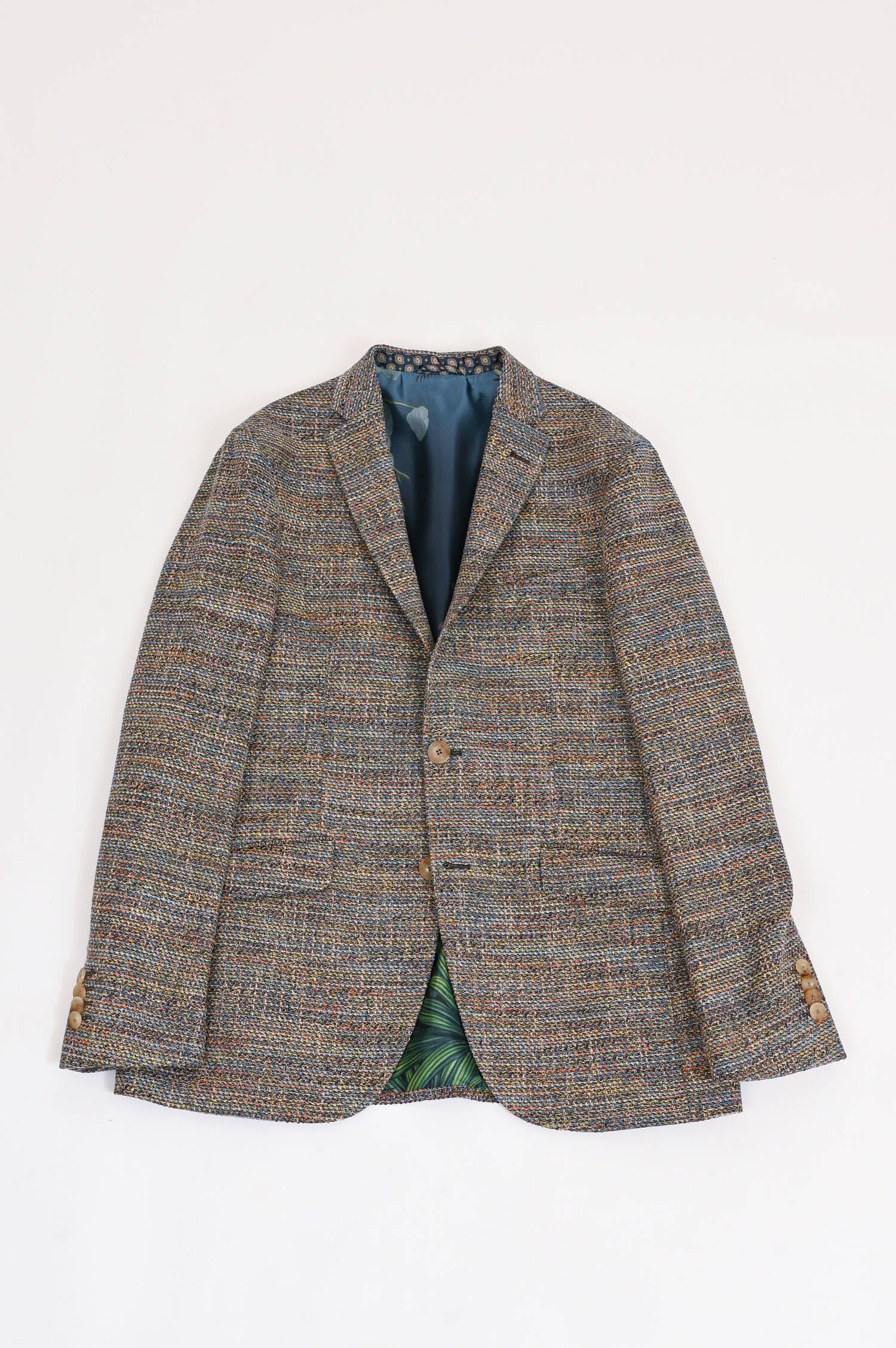 Sakko aus Baumwoll-Mix in Braun/Multicolor Sakko aus Baumwoll-Mix in Braun/Multicolor