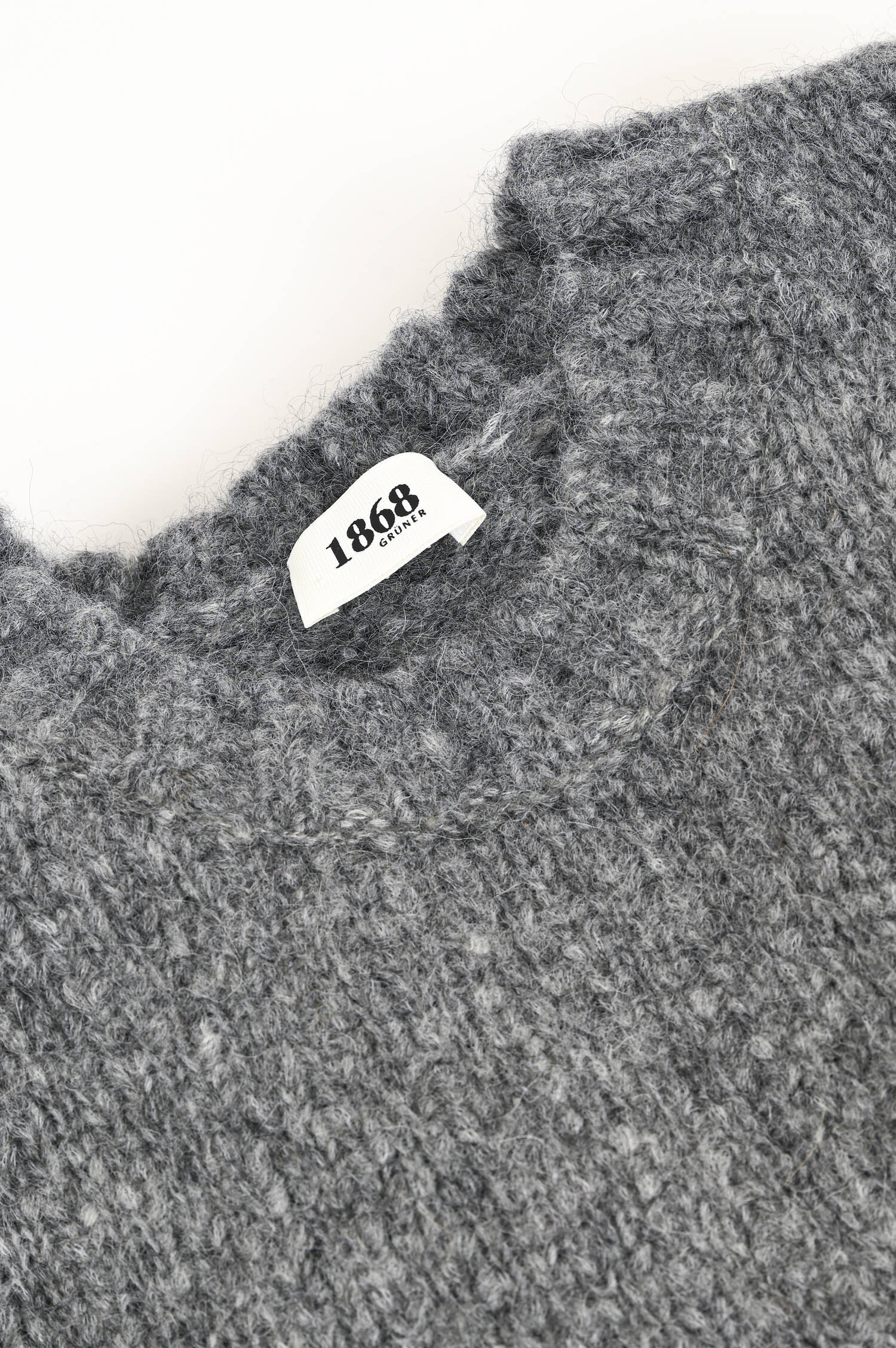 Pullover aus Alpaka-Woll-Mix in Grau meliert