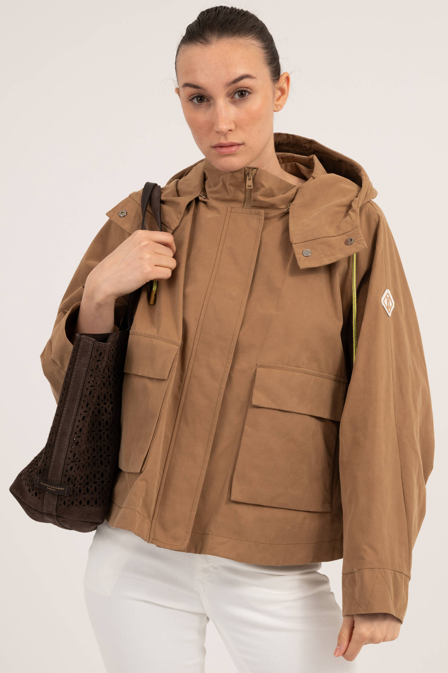 Veloursleder Tasche MASHUP in Moka Veloursleder Tasche MASHUP in Moka