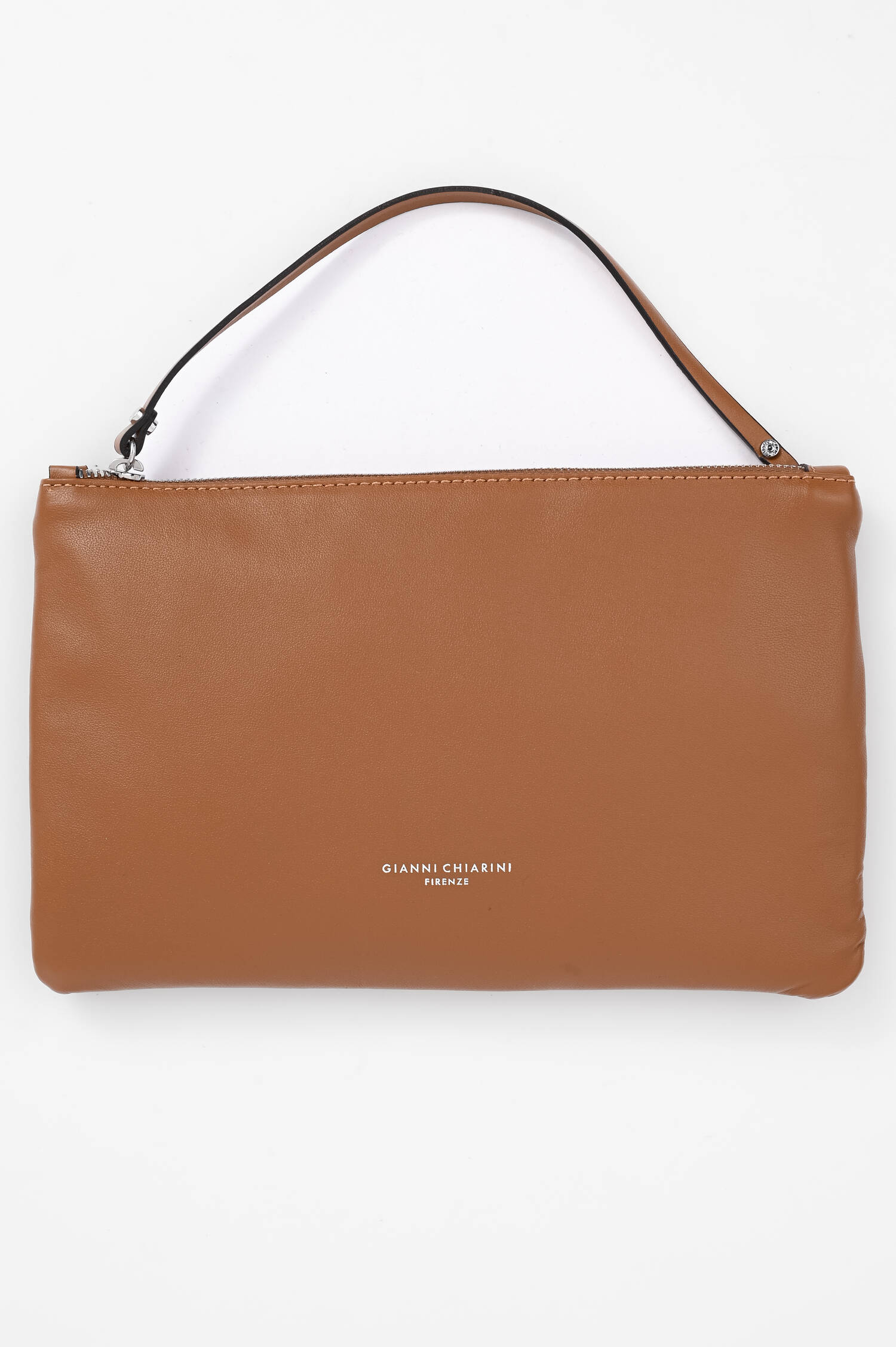 Shopper DUA aus geflochtenem Veloursleder in Camel