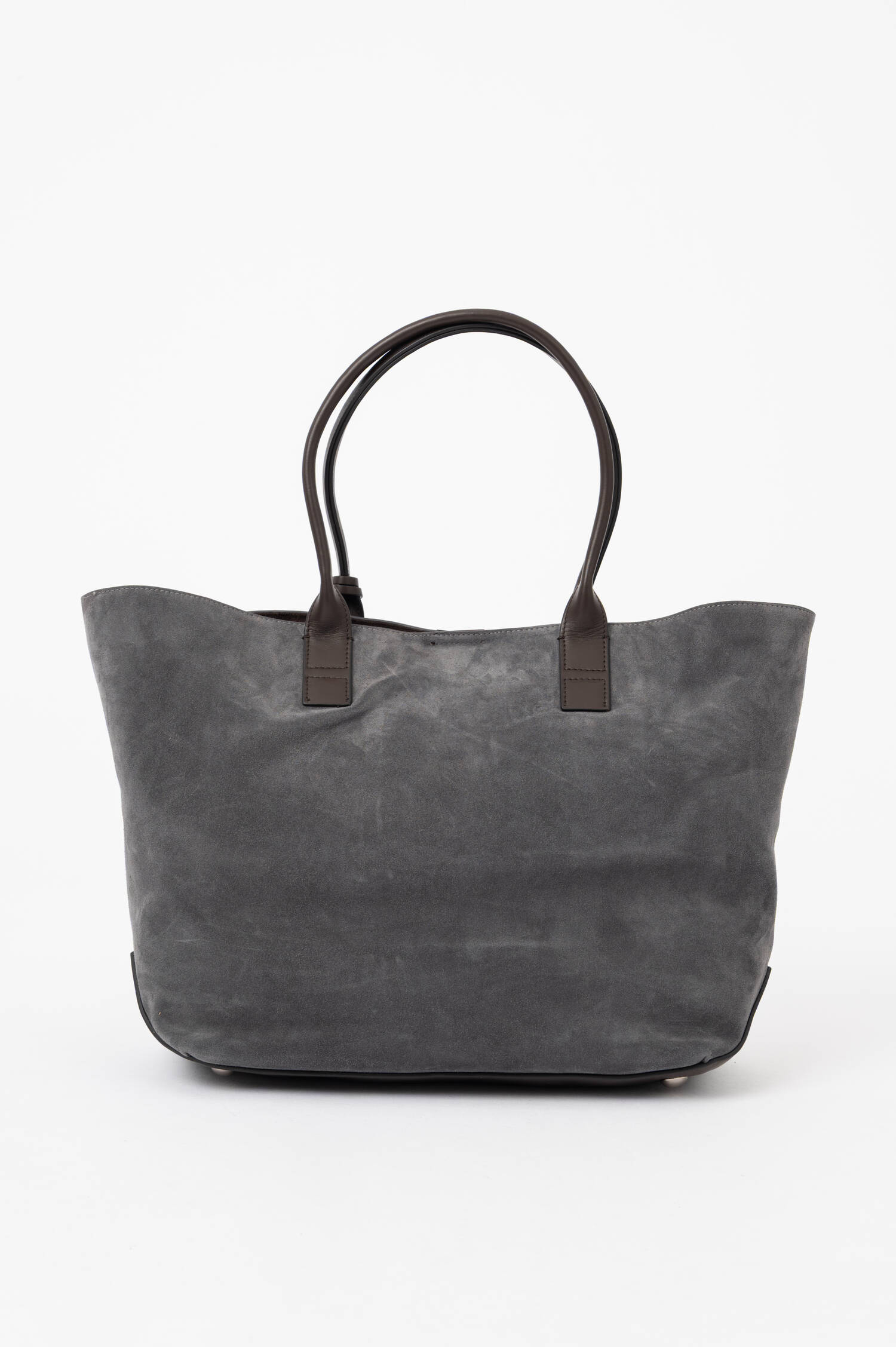Veloursleder-Shopper ADDRESS in Grau Veloursleder-Shopper ADDRESS in Grau