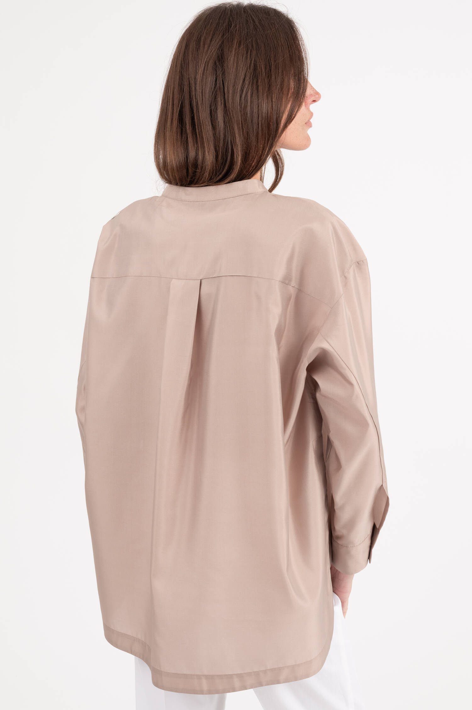 Satin Bluse RACCONTO in Taupe Satin Bluse RACCONTO in Taupe