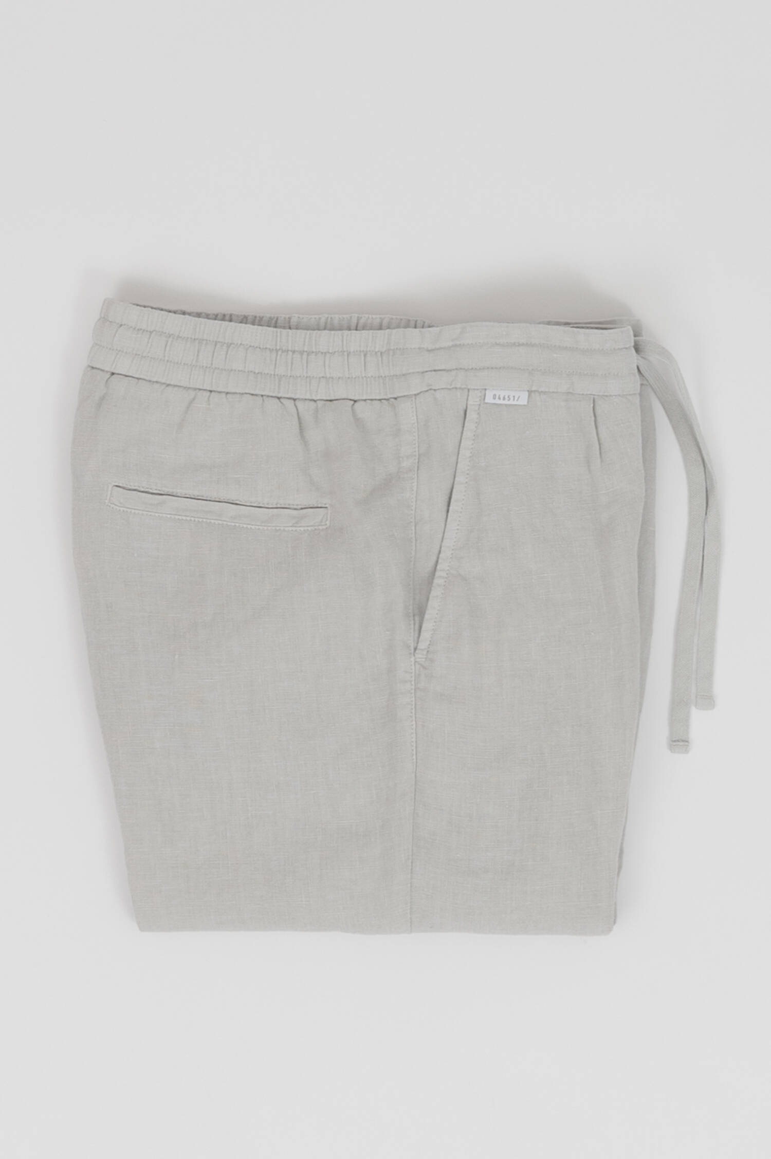 Hose LINEN PANTS in Perlgrau