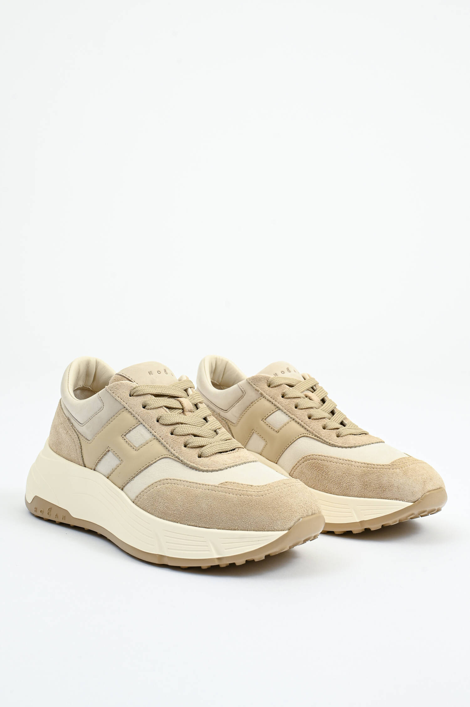 Sneaker ALLACCIATO in Beige/Creme