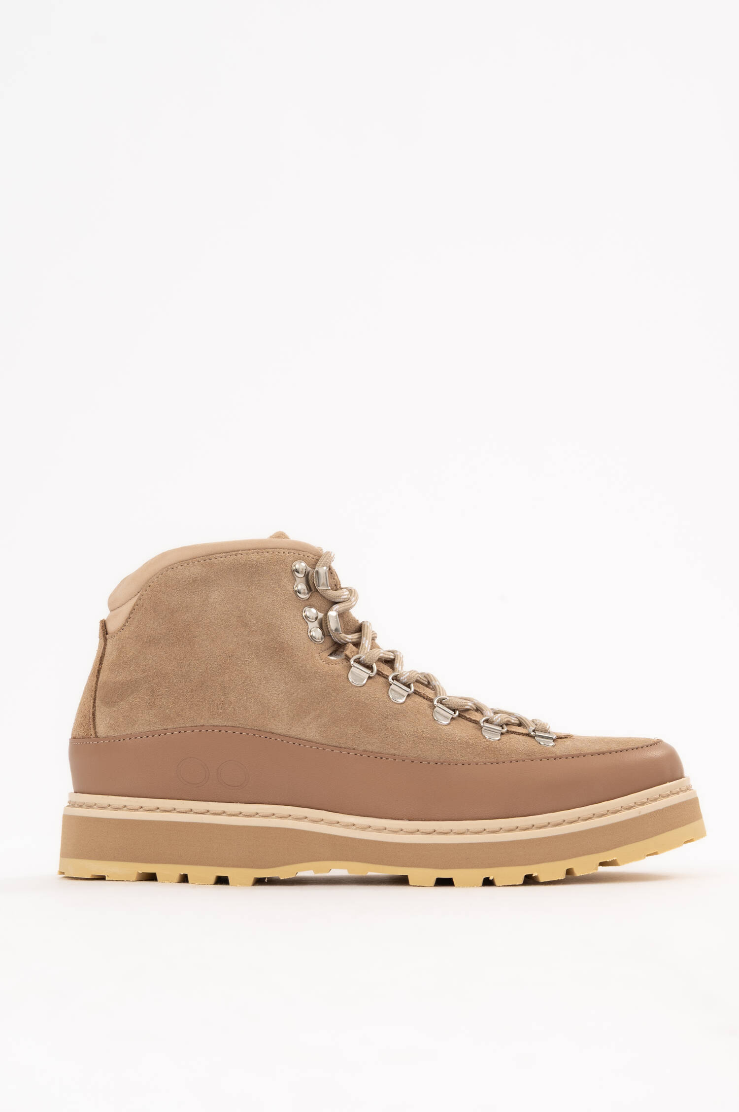 Schnürsstiefel in beige