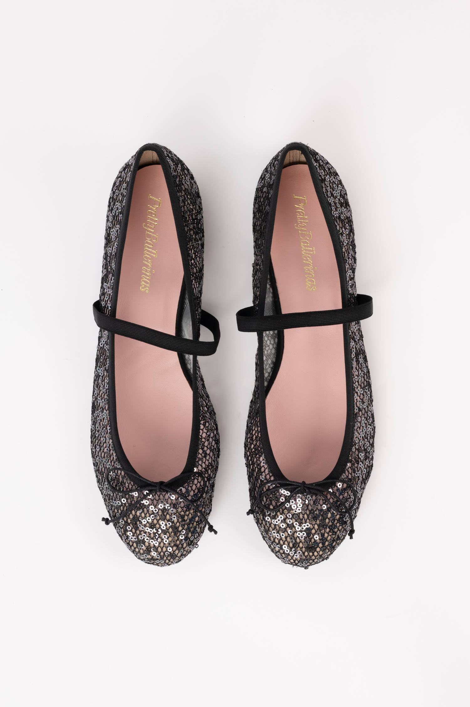 Pailetten Ballerina in Schwarz