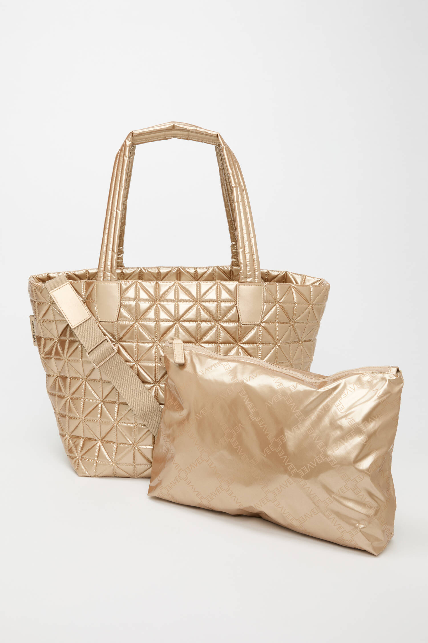 Tasche VEE LINE TOTE MEDIUM in Gold Metallic