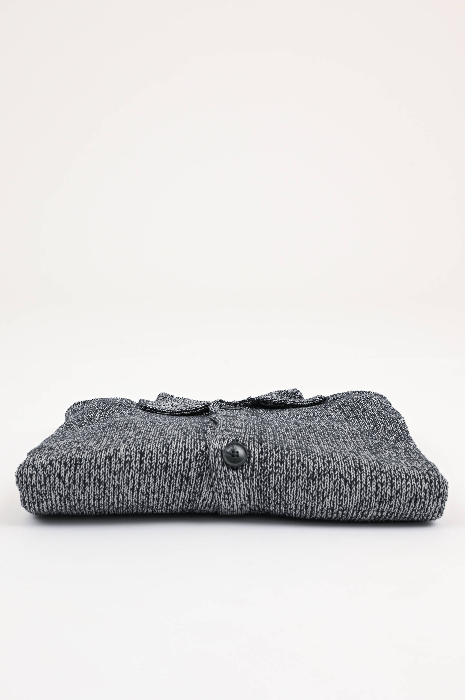 College Strickjacke in Dunkelblau/Grau