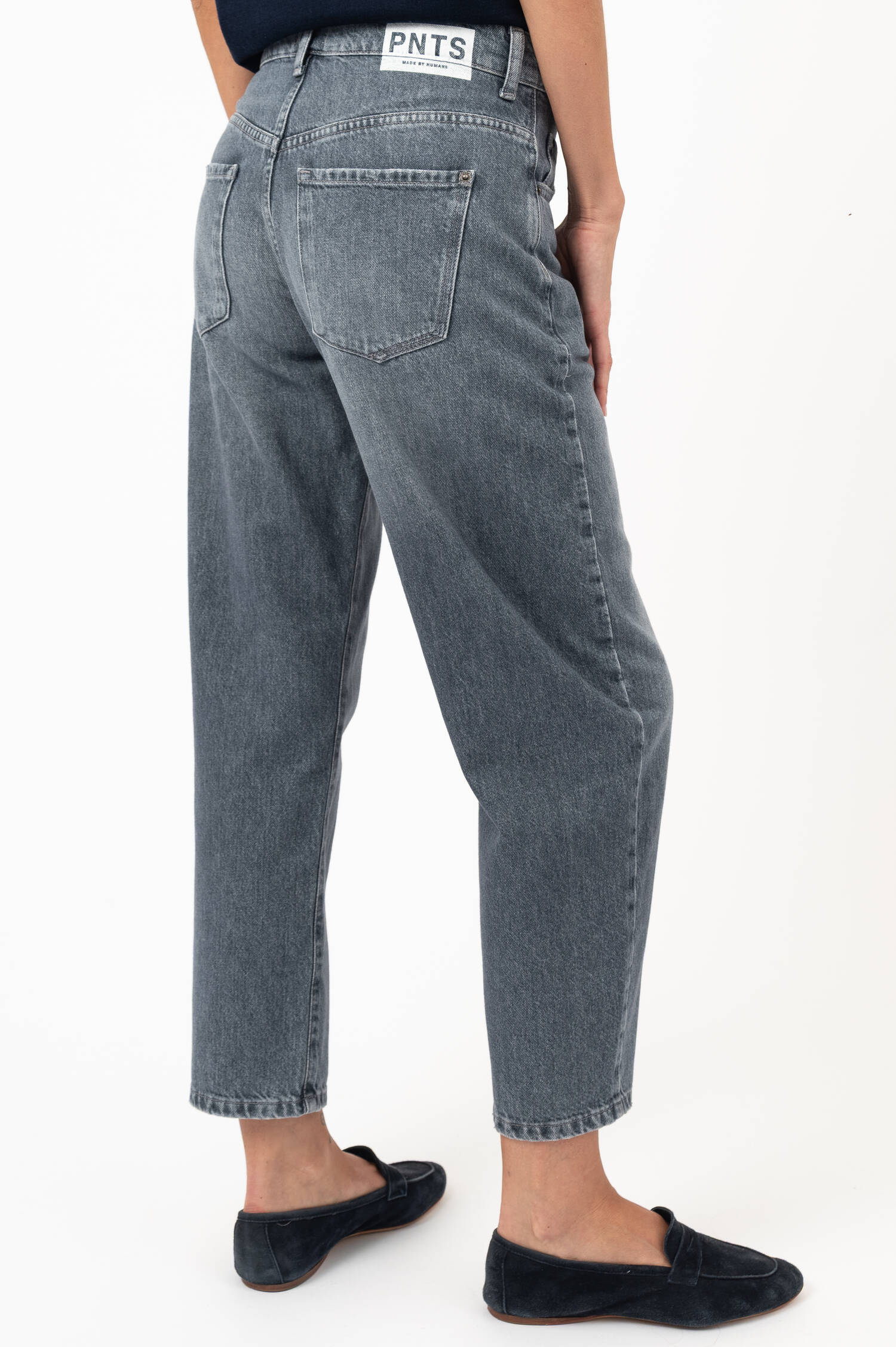 Cropped Leg Jeans THE O-SHAPE in Dunkelgrau Cropped Leg Jeans THE O-SHAPE in Dunkelgrau