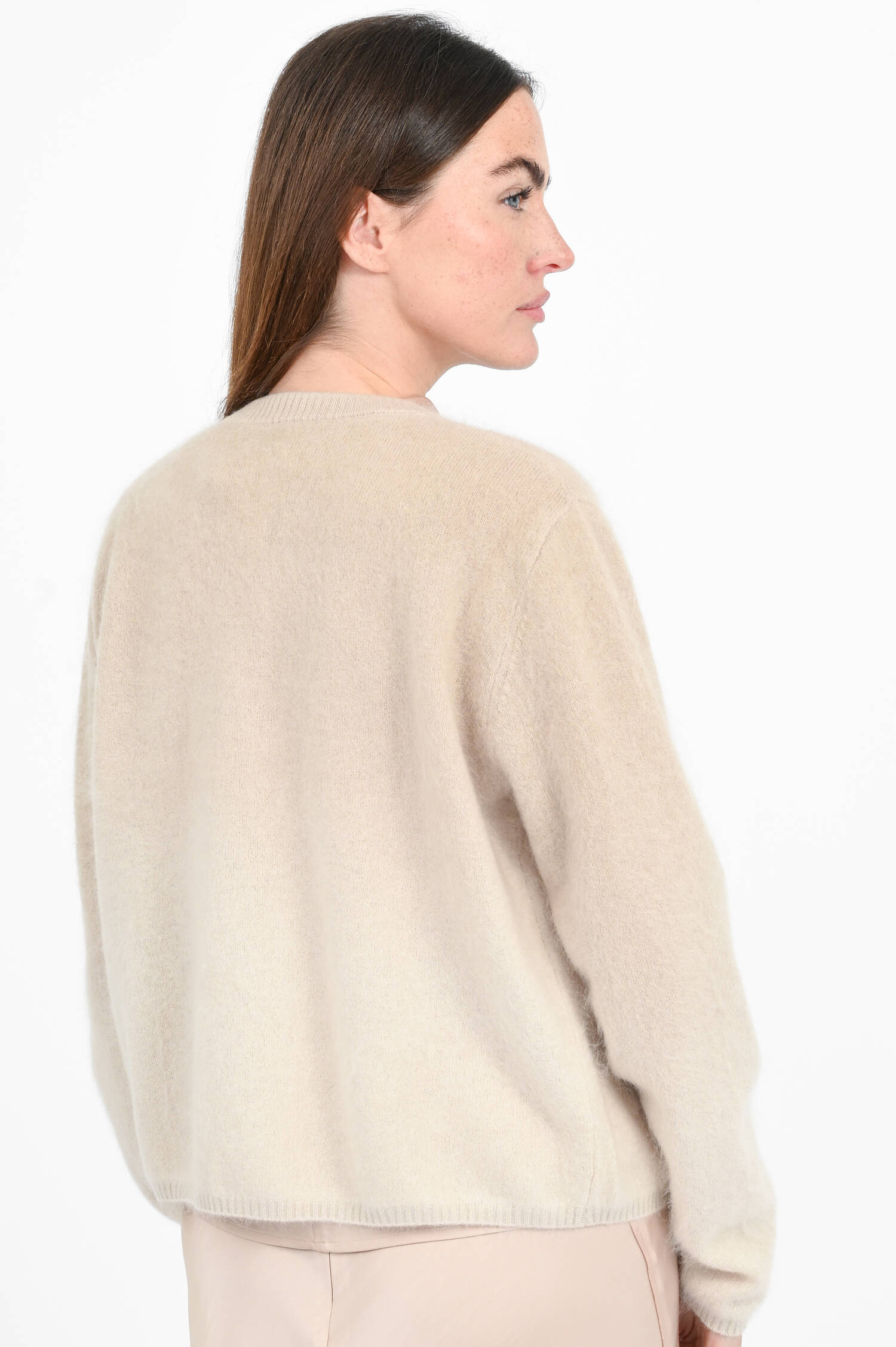 Strickweste aus Cashmere-Woll-Mix in Beige Strickweste aus Cashmere-Woll-Mix in Beige