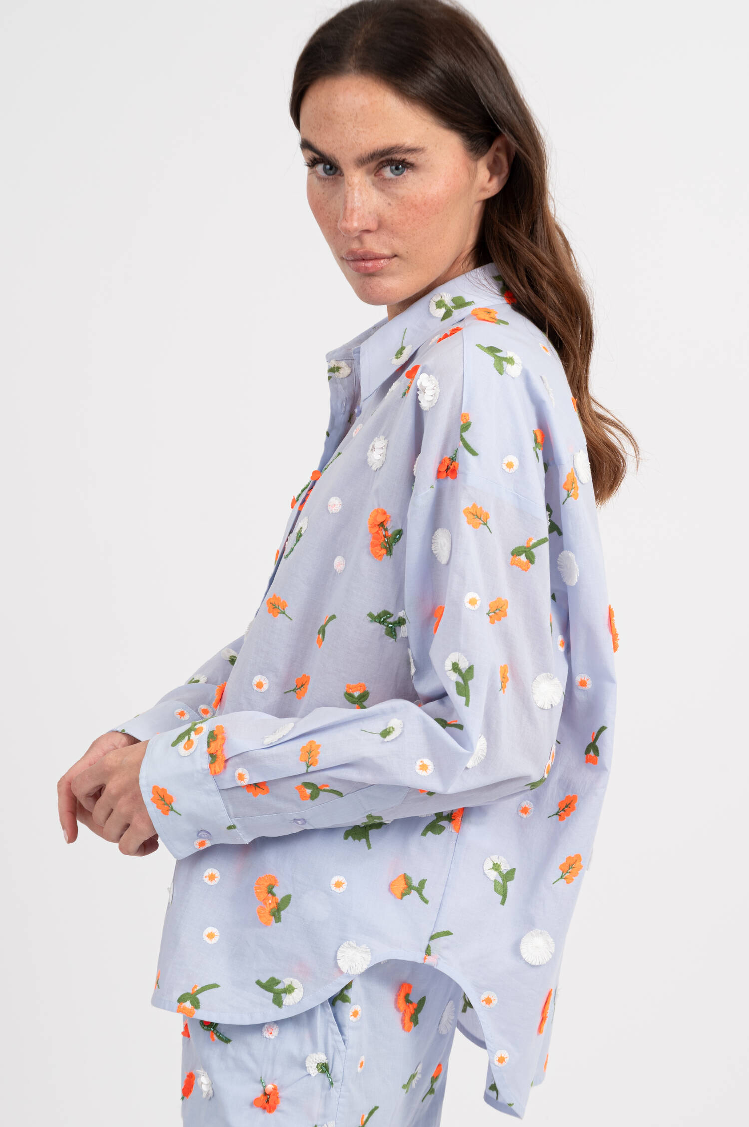 Bluse JIMENA in Hellblau