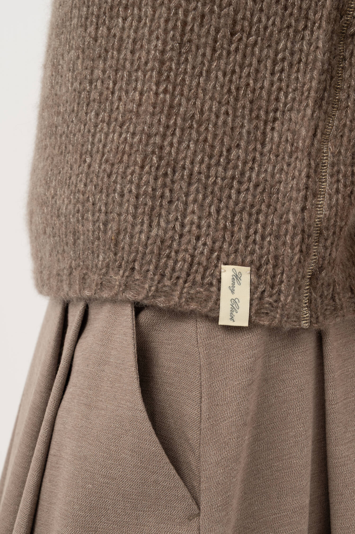 Grobstrick Pullover in Braun Grobstrick Pullover in Braun