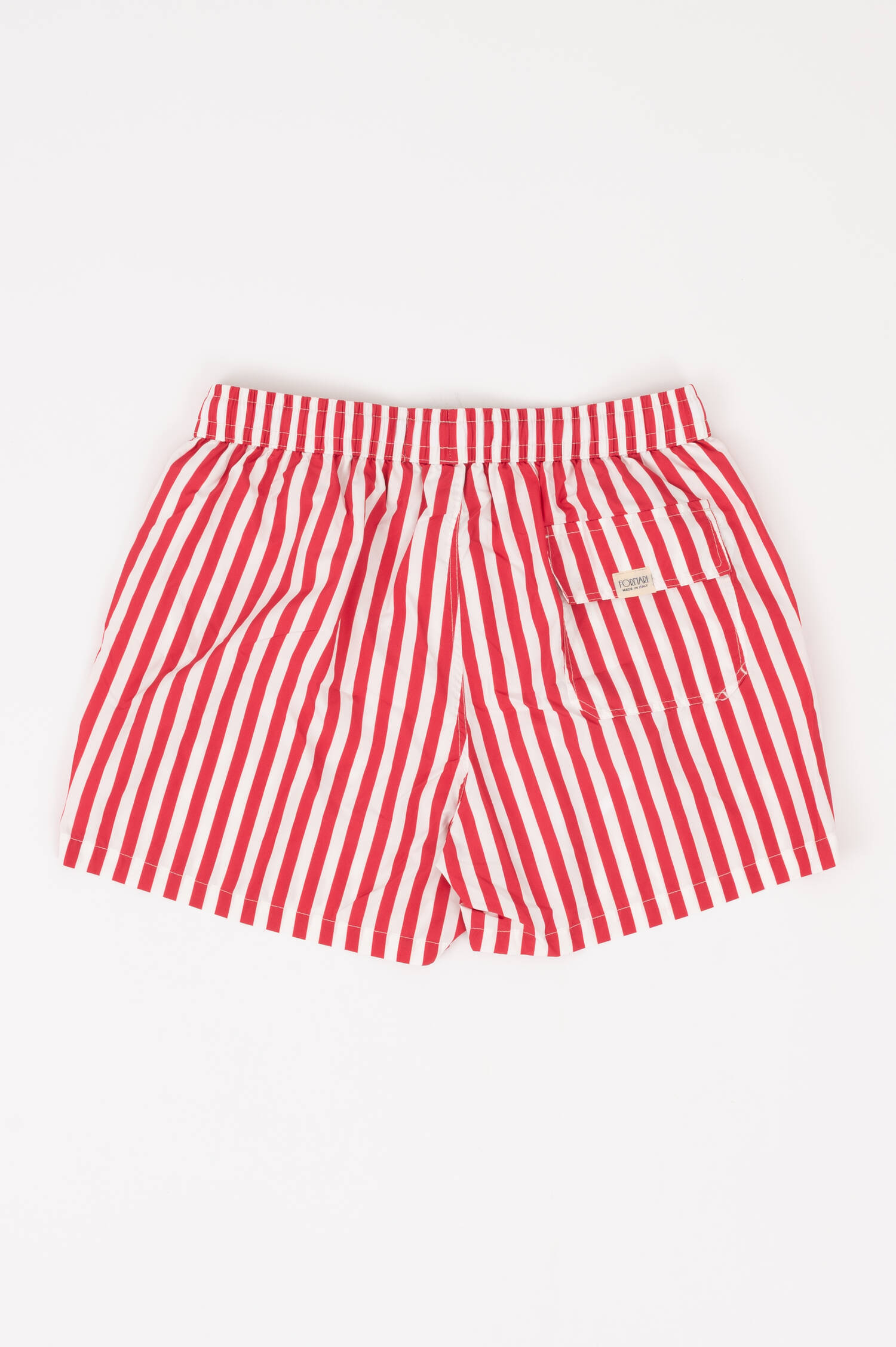 Badehose in Rot/Weiß gestreift