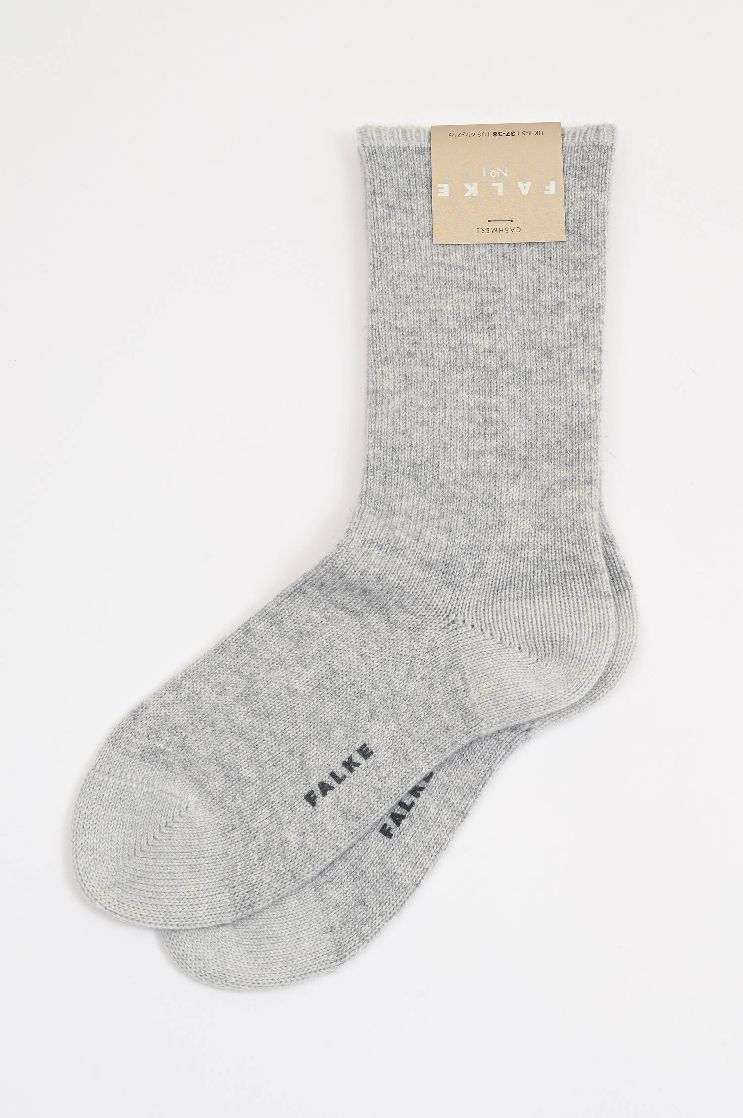 Socken aus Cashmere in Hellgrau