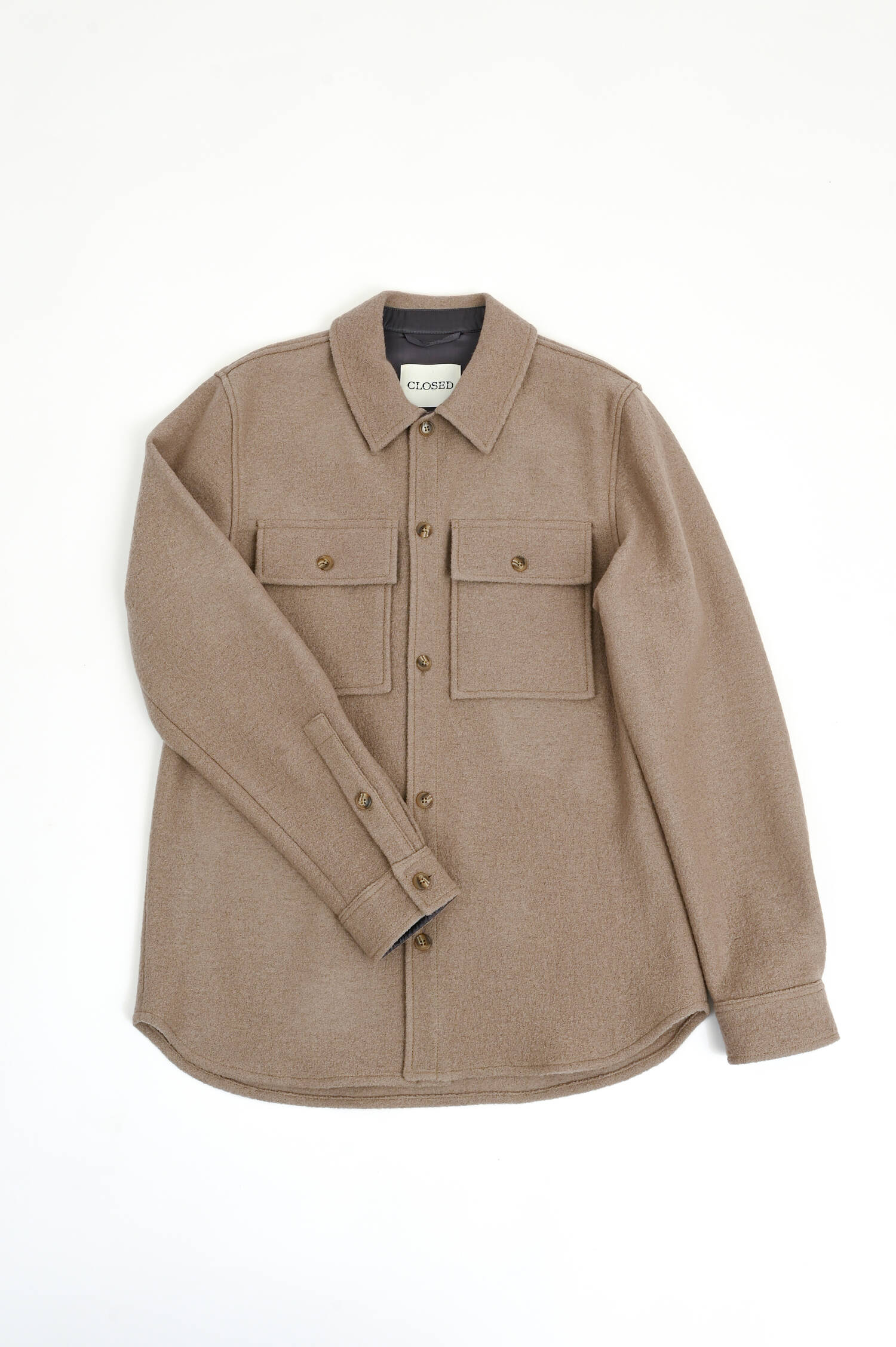 Overshirt aus Viskose in Cashew Overshirt aus Viskose in Cashew