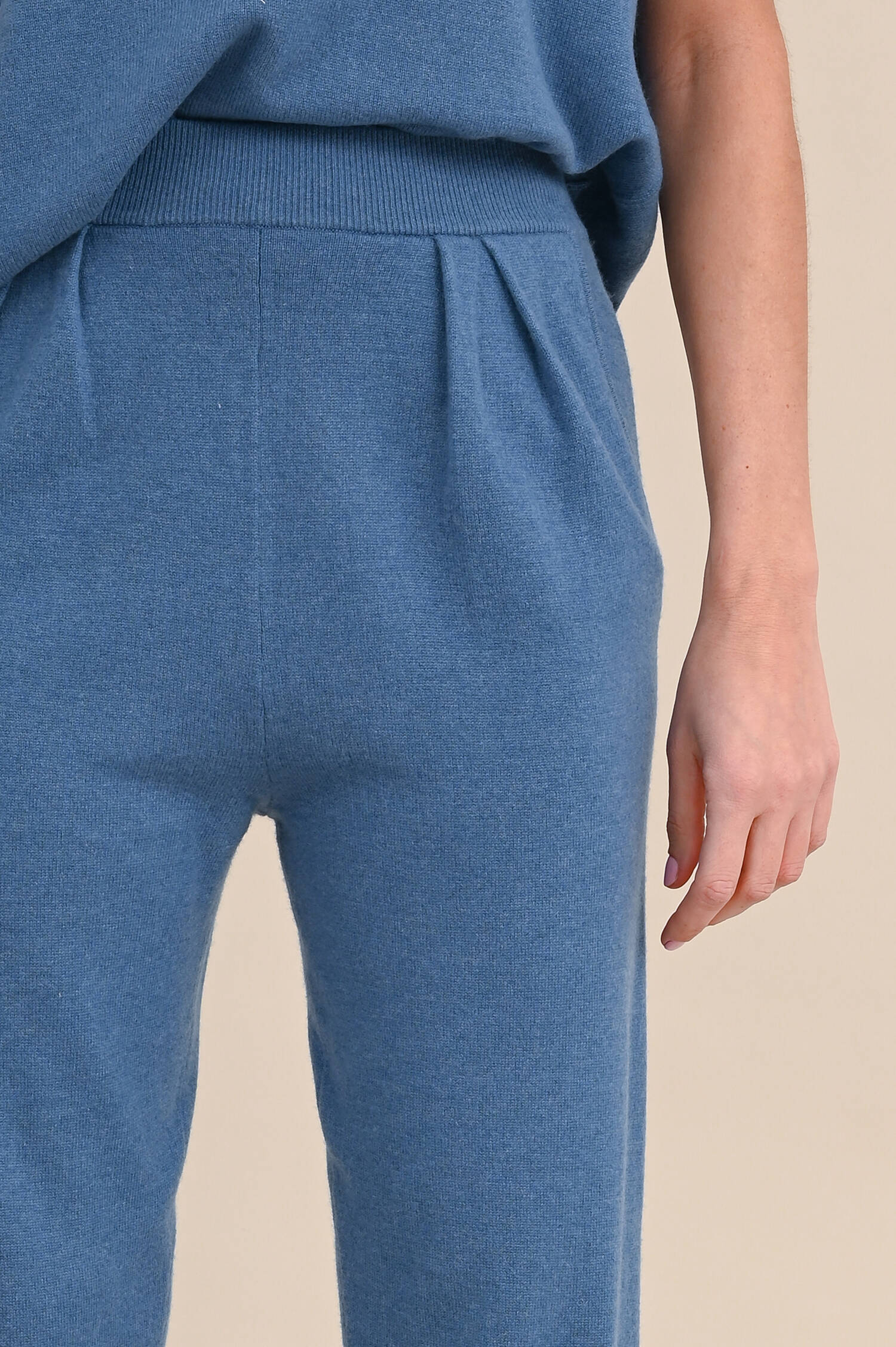 Cashmere Hose JO in Mittelblau