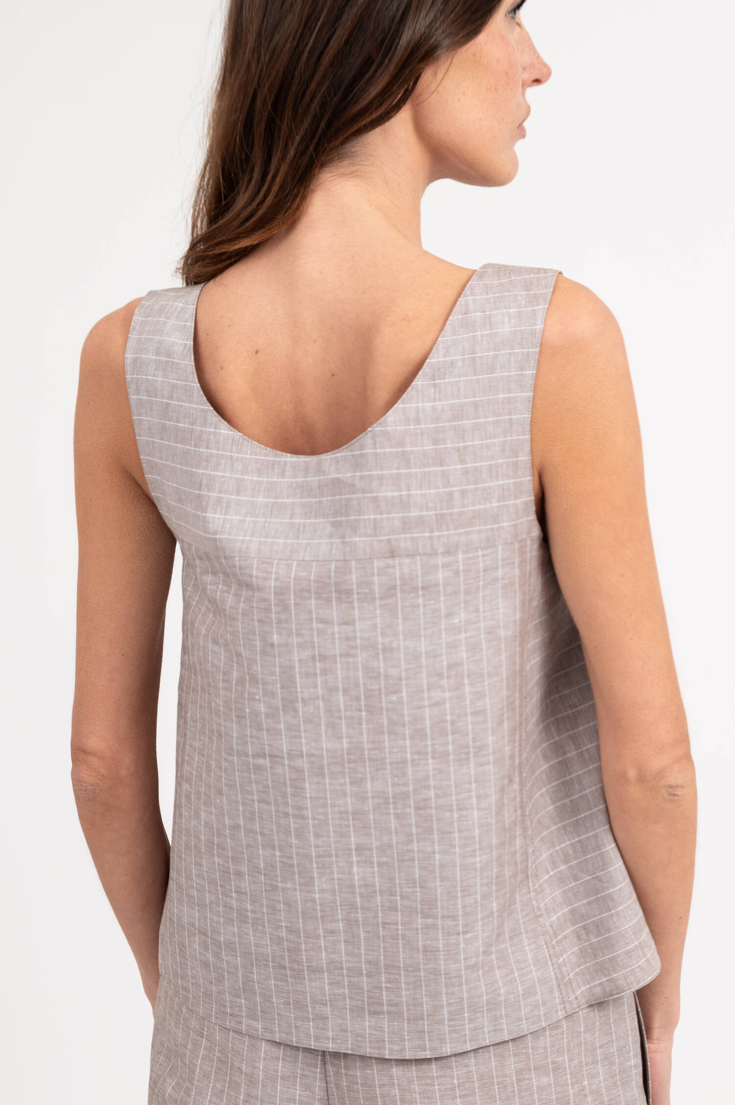 Blusentop CALIGA in Taupe