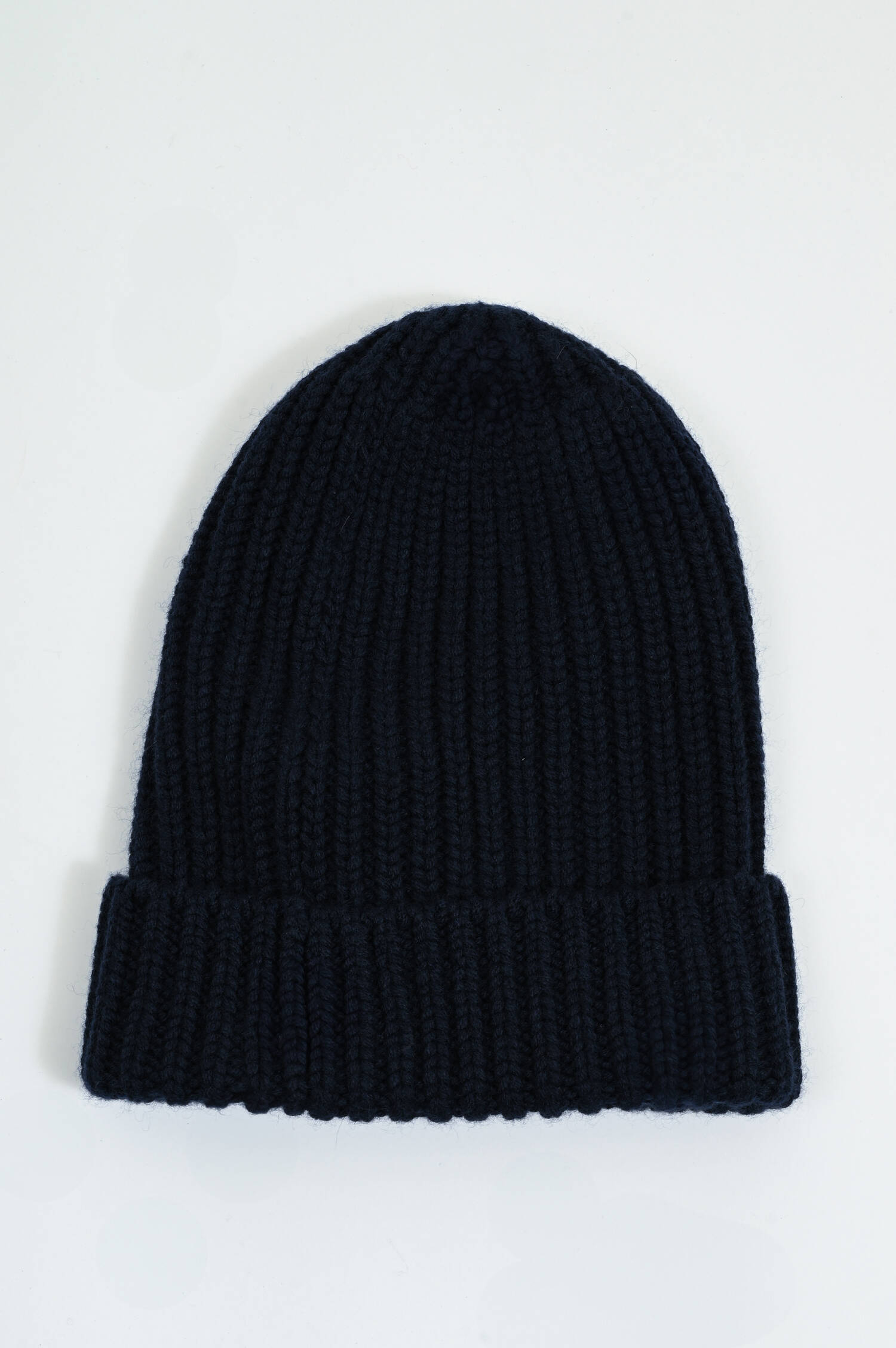 Rippstrick-Mütze in Navy