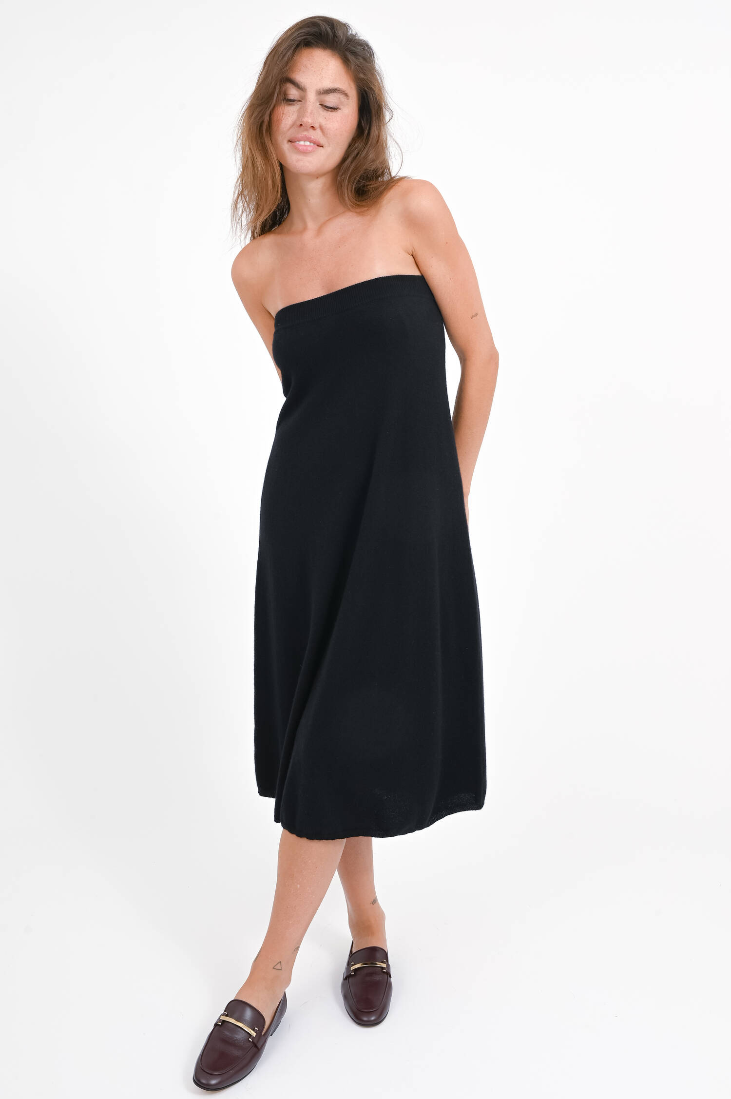 Cashmere-Mix Rock/Kleid DOLLY in Schwarz Cashmere-Mix Rock/Kleid DOLLY in Schwarz