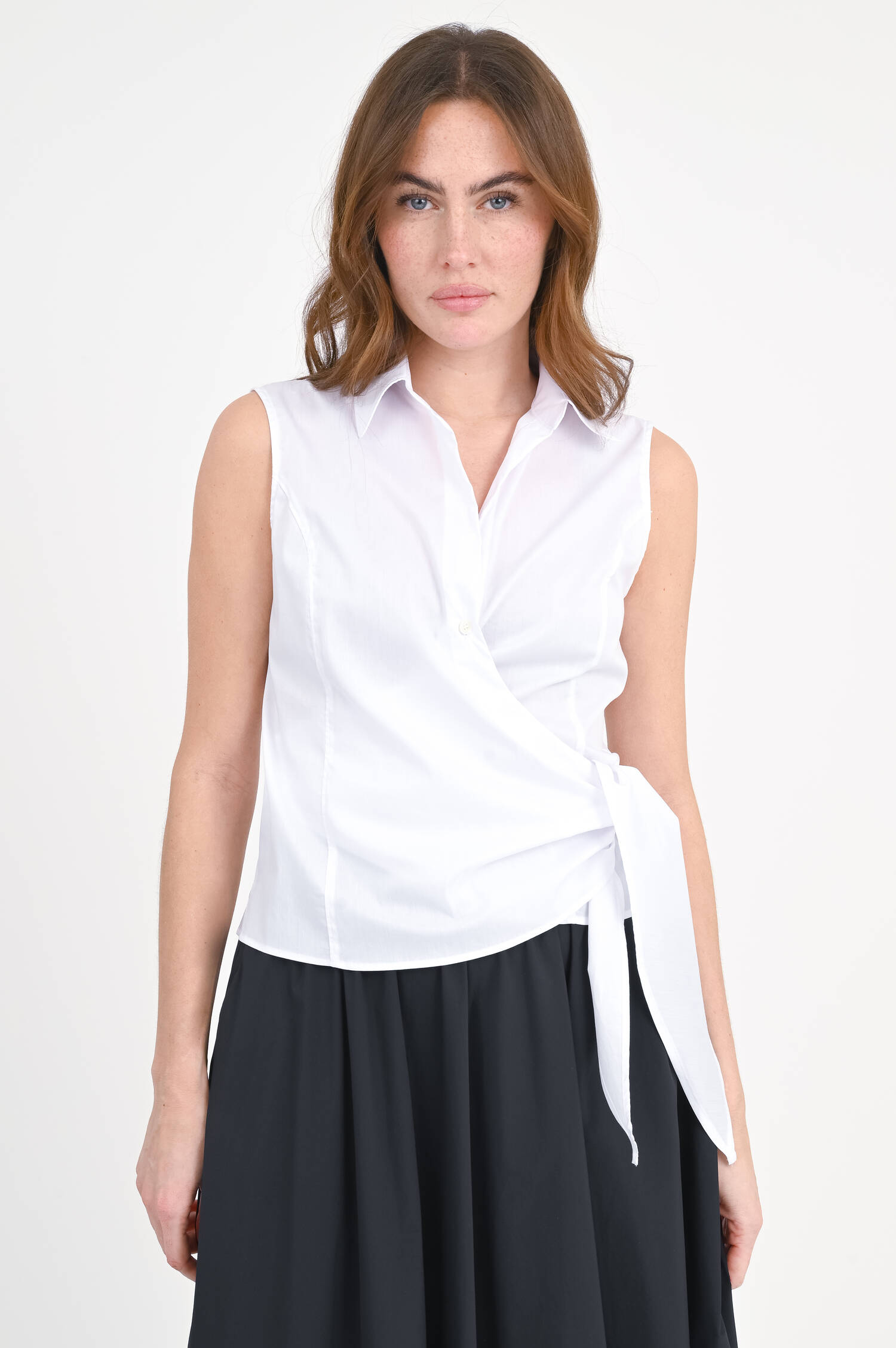 Wickelbluse IDA in Weiß