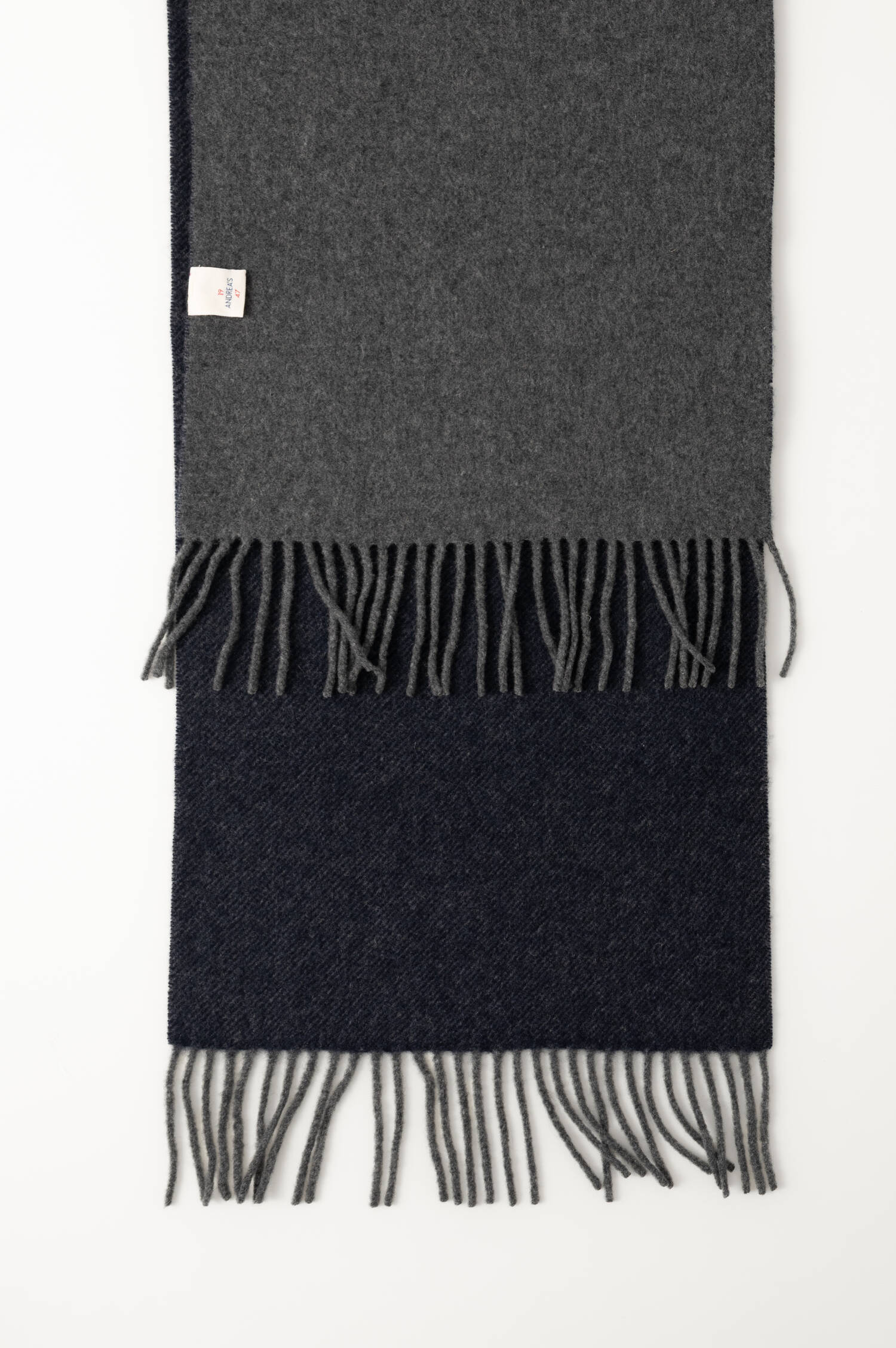 Cashmere-Schal in Blau/Grau Cashmere-Schal in Blau/Grau