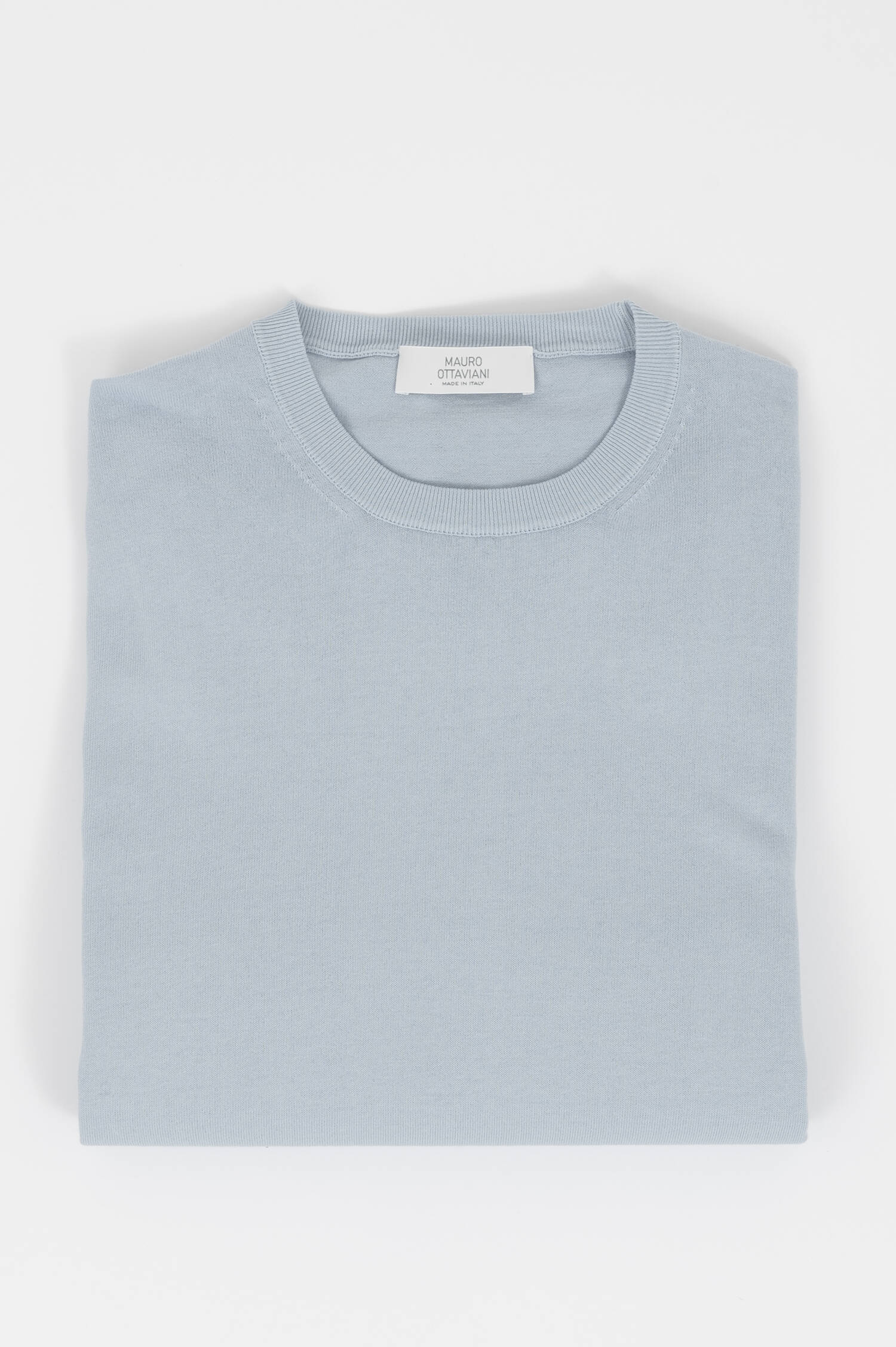 Feinstrick Pullover aus Schurwolle in Pastellblau Feinstrick Pullover aus Schurwolle in Pastellblau