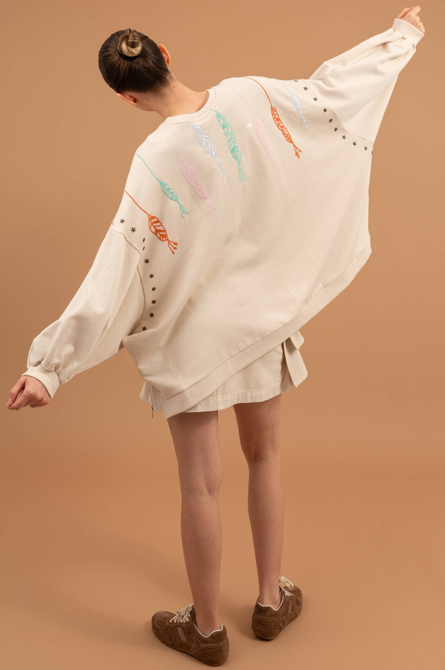 Oversized Sweater IZAR in Sand